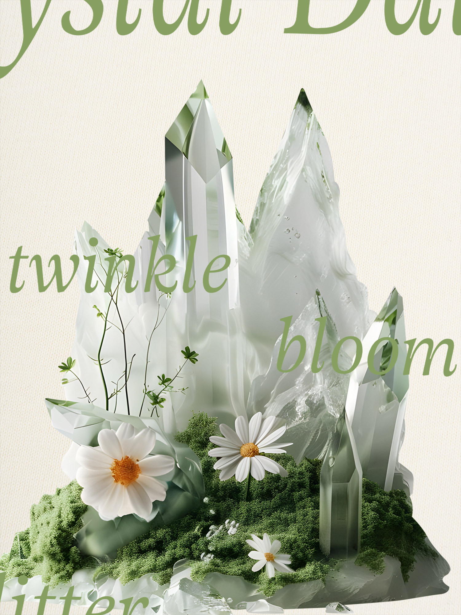 Áo Thun Ringer Relaxed Fit Floral Crytsal Daisy