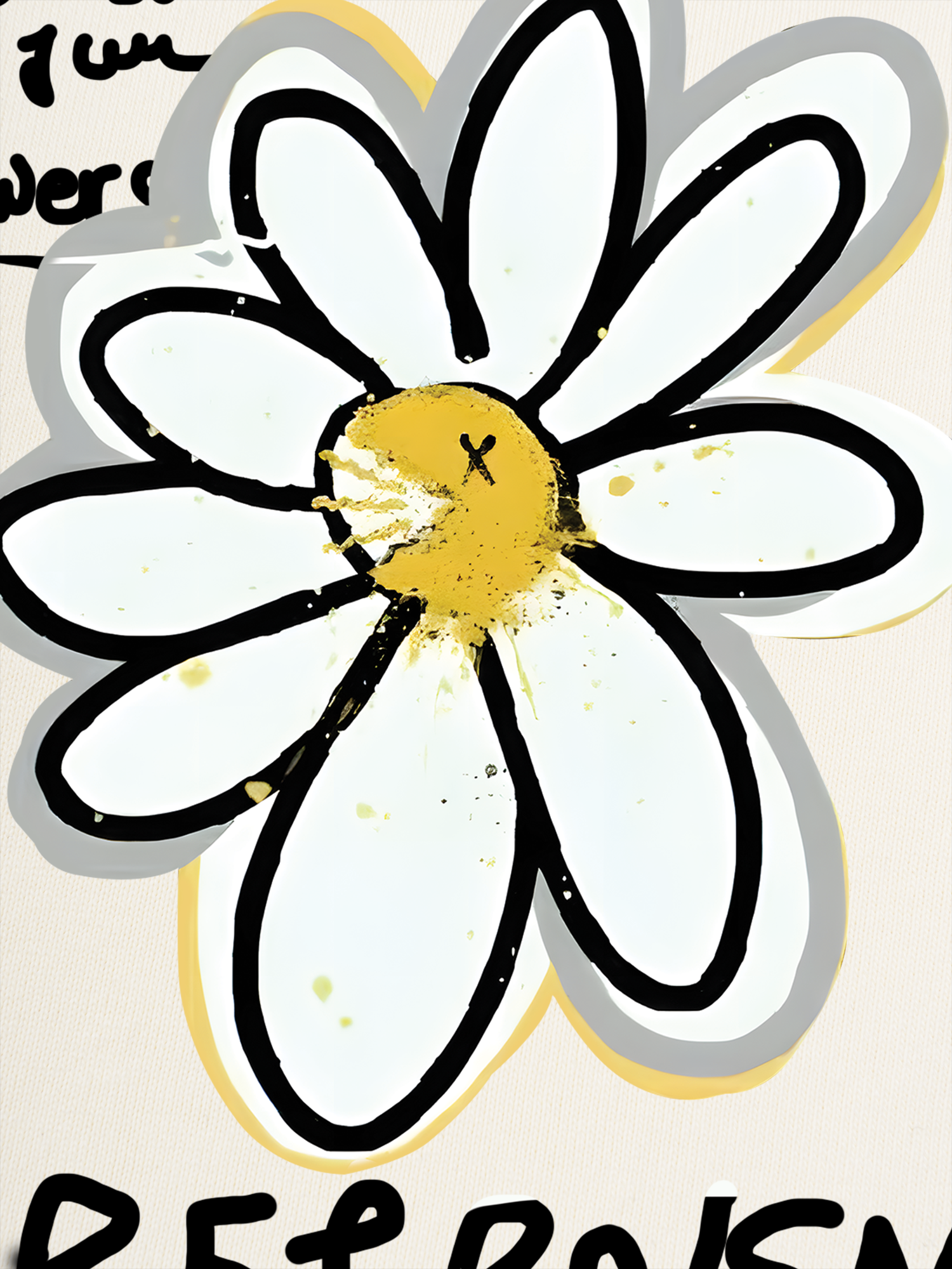 Áo Thun Ringer Relaxed Fit Cotton Usa Daisy Flower