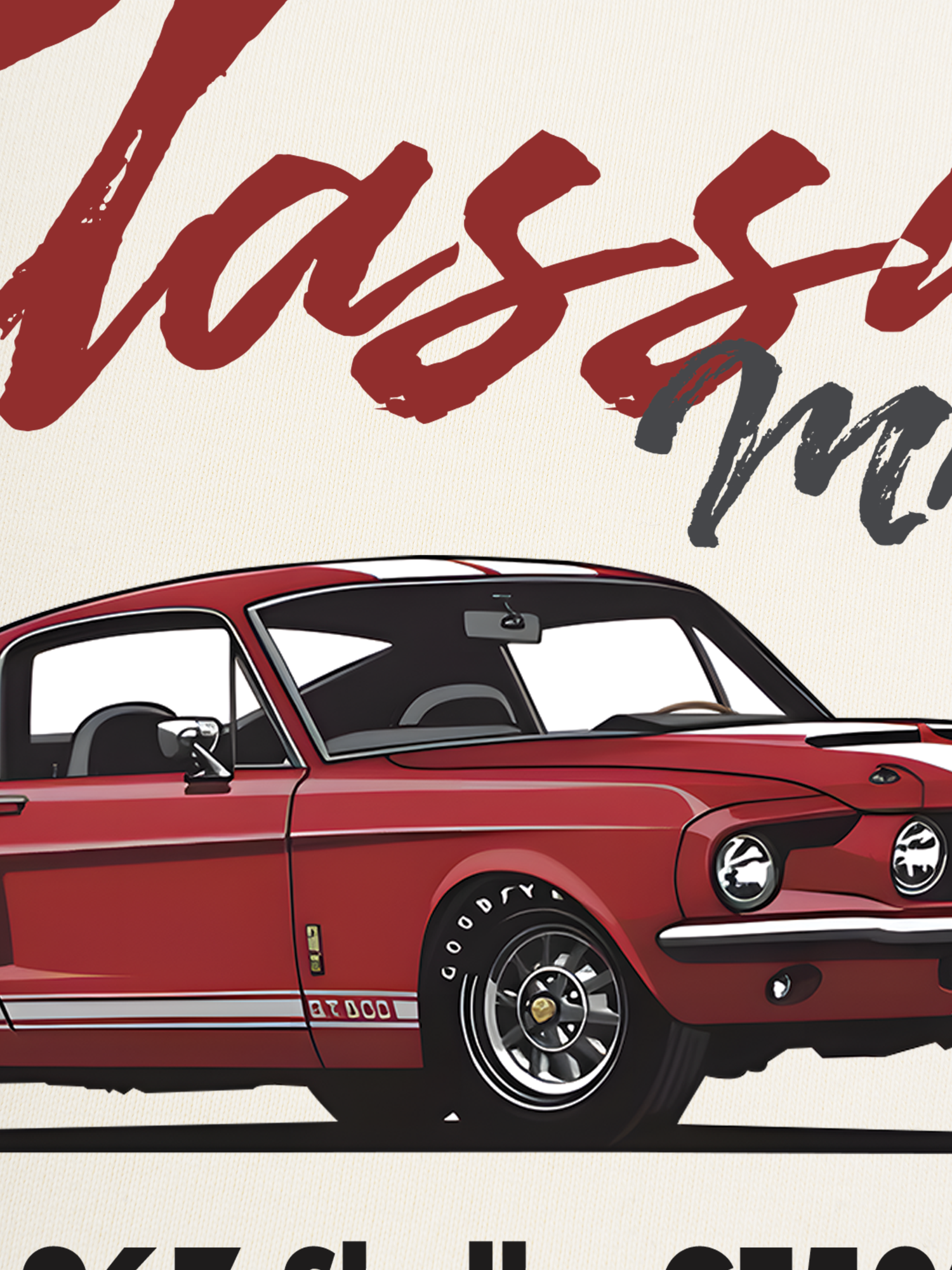 Áo Thun Ringer Relaxed Fit Mustang Classic Muscle