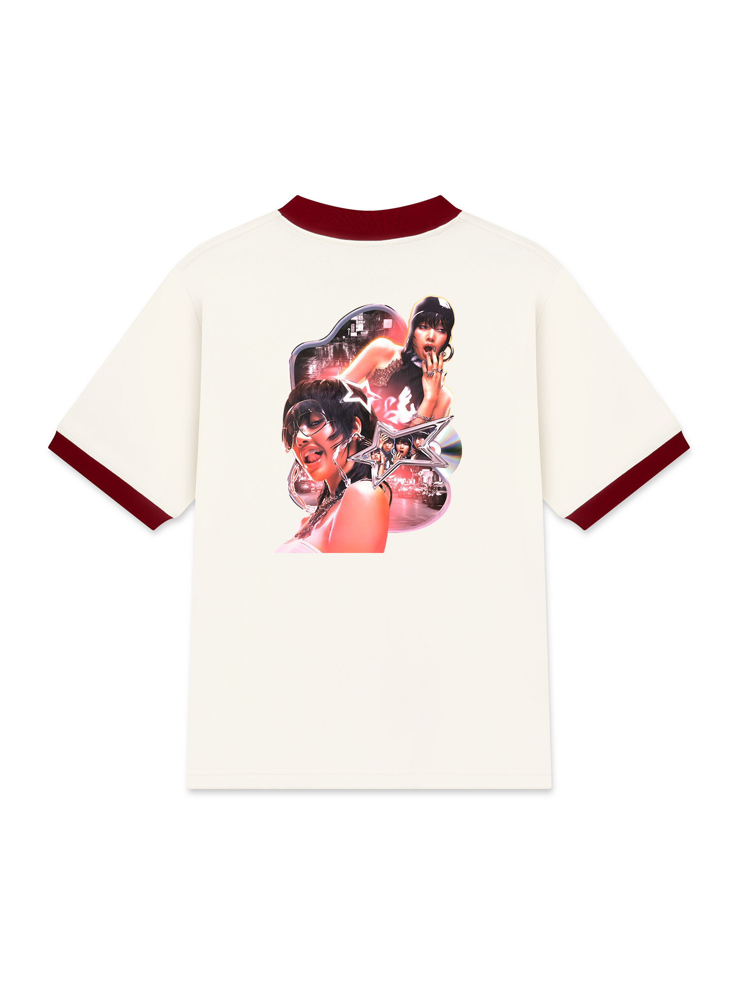 Áo Thun Ringer Relaxed Fit Idols Lisa Rock Star