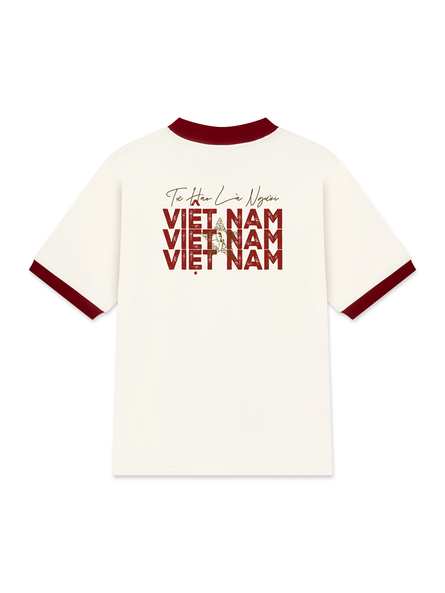 Áo Thun Ringer Relaxed Fit Việt Nam Tự Hào