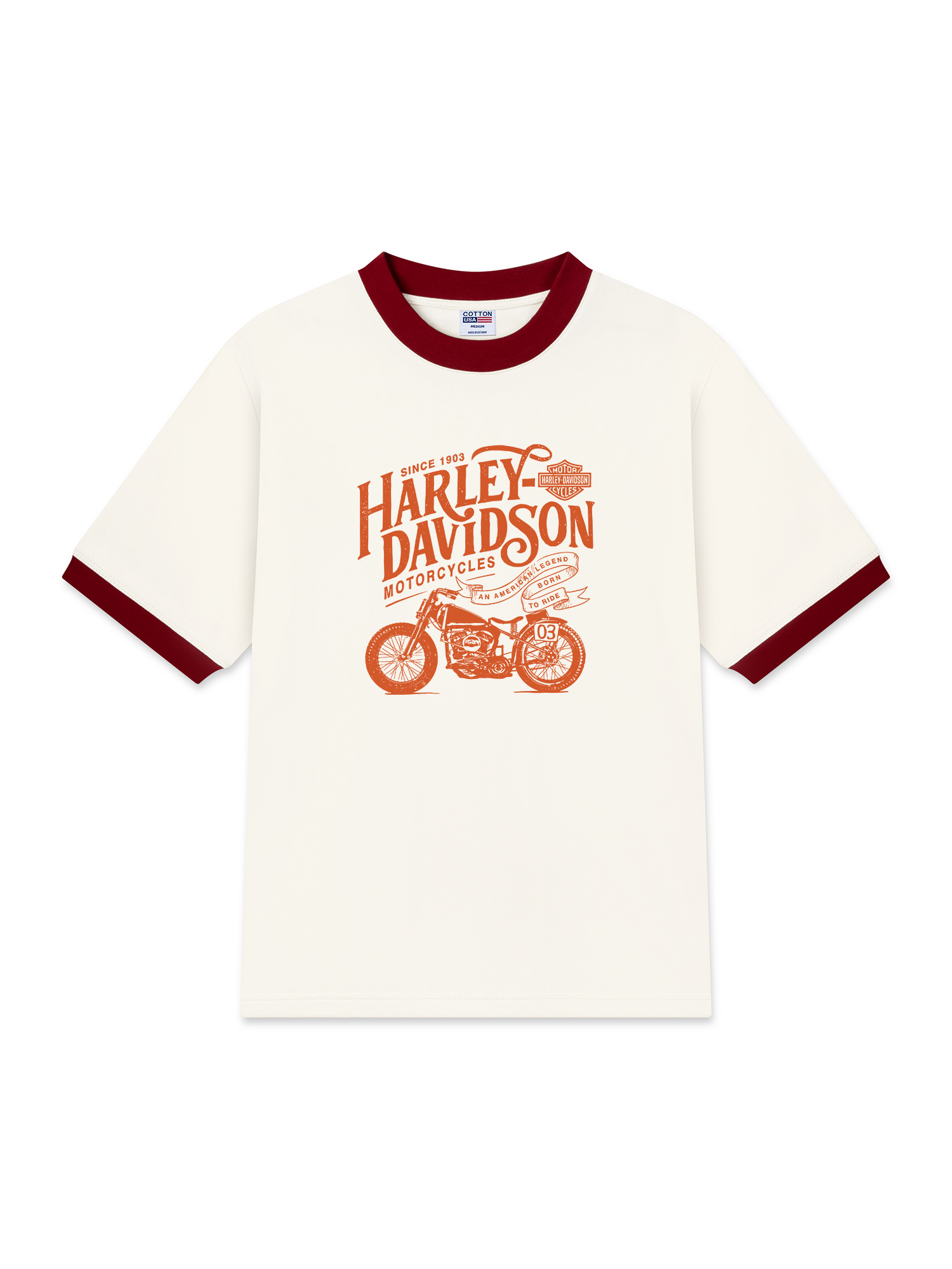 Áo Thun Ringer Relaxed Fit Motorcycles Harley Davidson