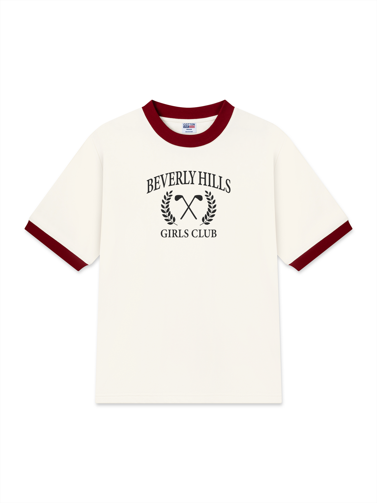 Áo Thun Ringer Relaxed Fit Golf Beverly Hills