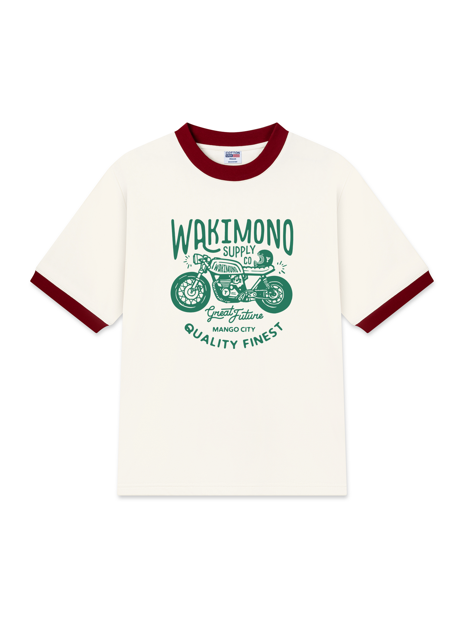 Áo Thun Ringer Relaxed Fit WAKIMONO Great Furture