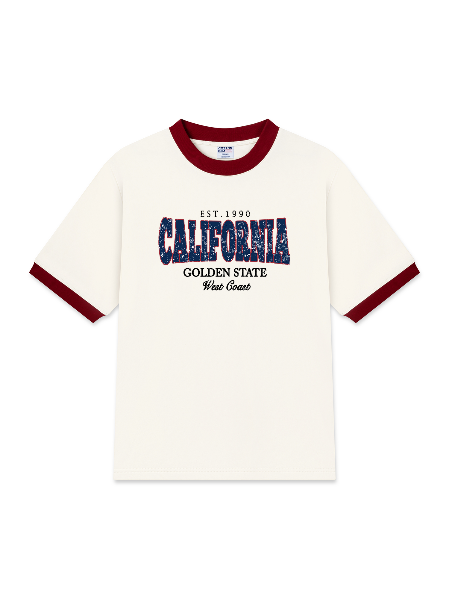 Áo Thun Ringer Relaxed Fit City California West Coast