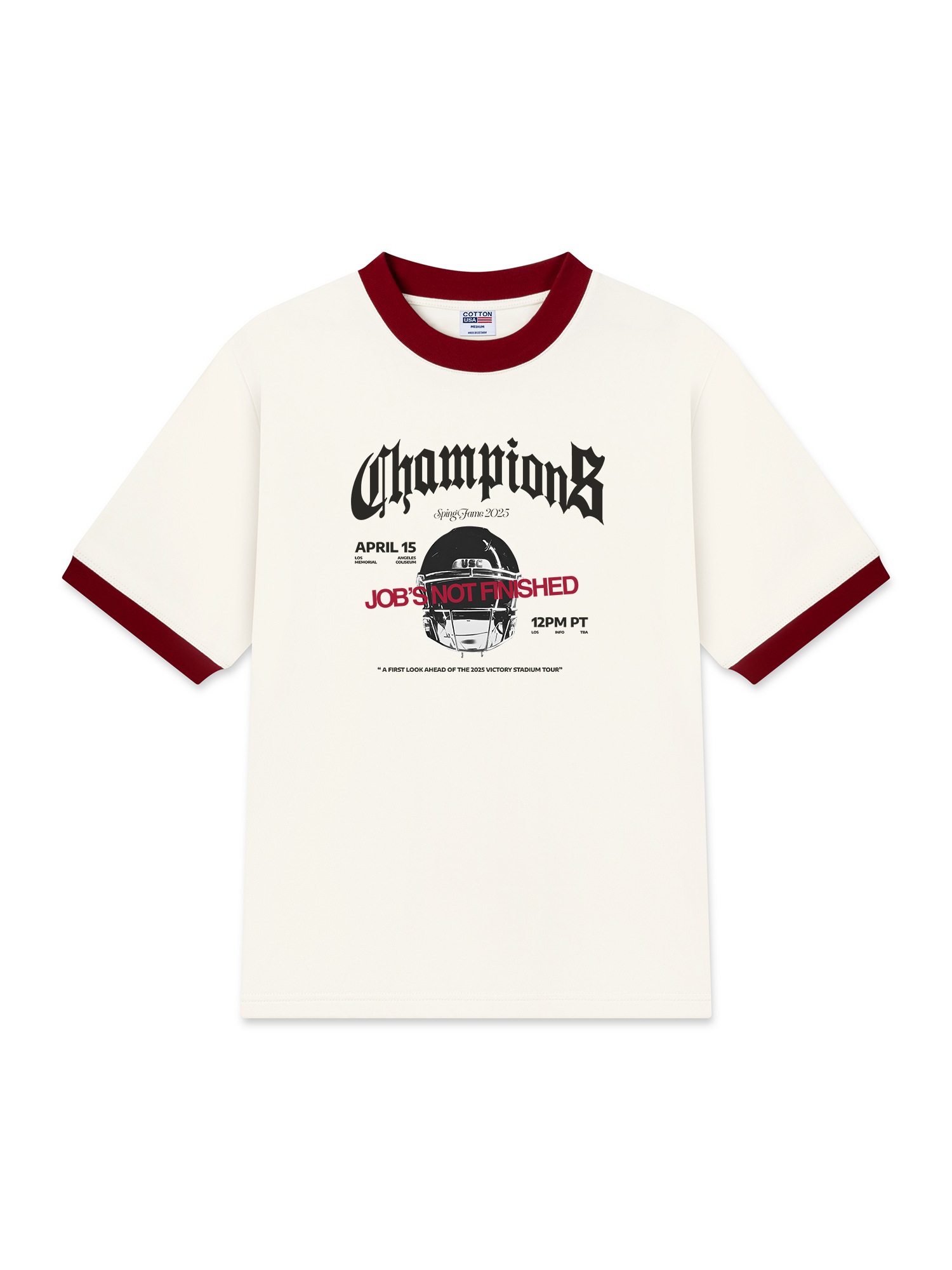 Áo Thun Ringer Relaxed Fit Champions Victory Stadium