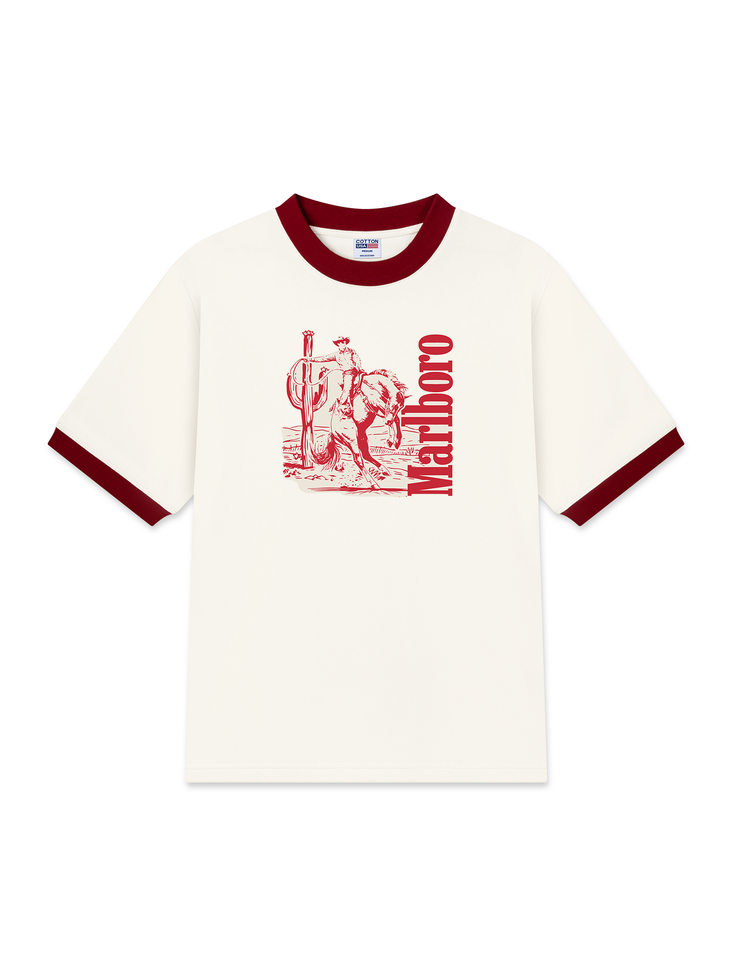 Áo Thun Ringer Relaxed Fit Marlboro High Noon