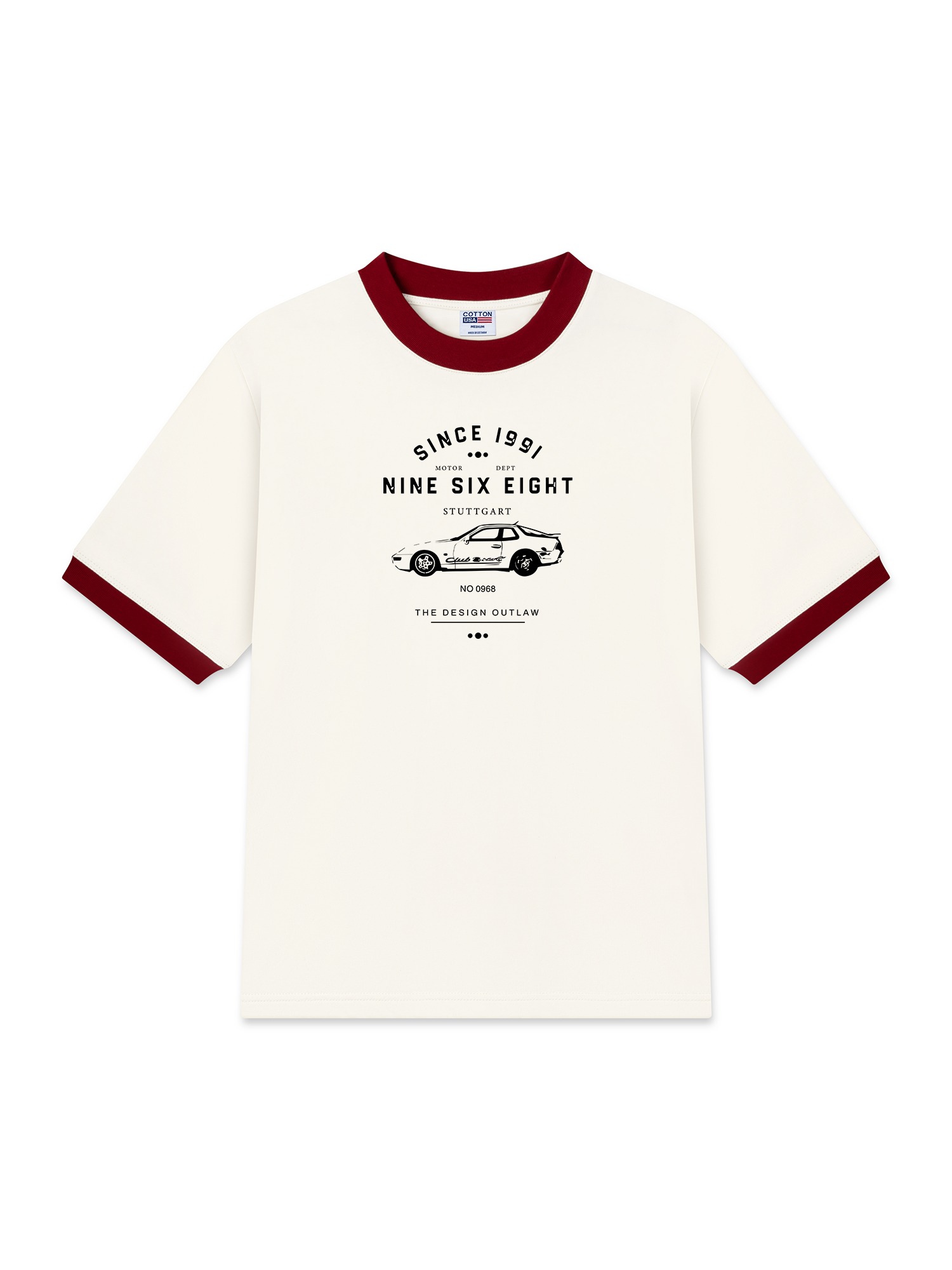 Áo Thun Ringer Relaxed Fit Porsche Nine Six Eight