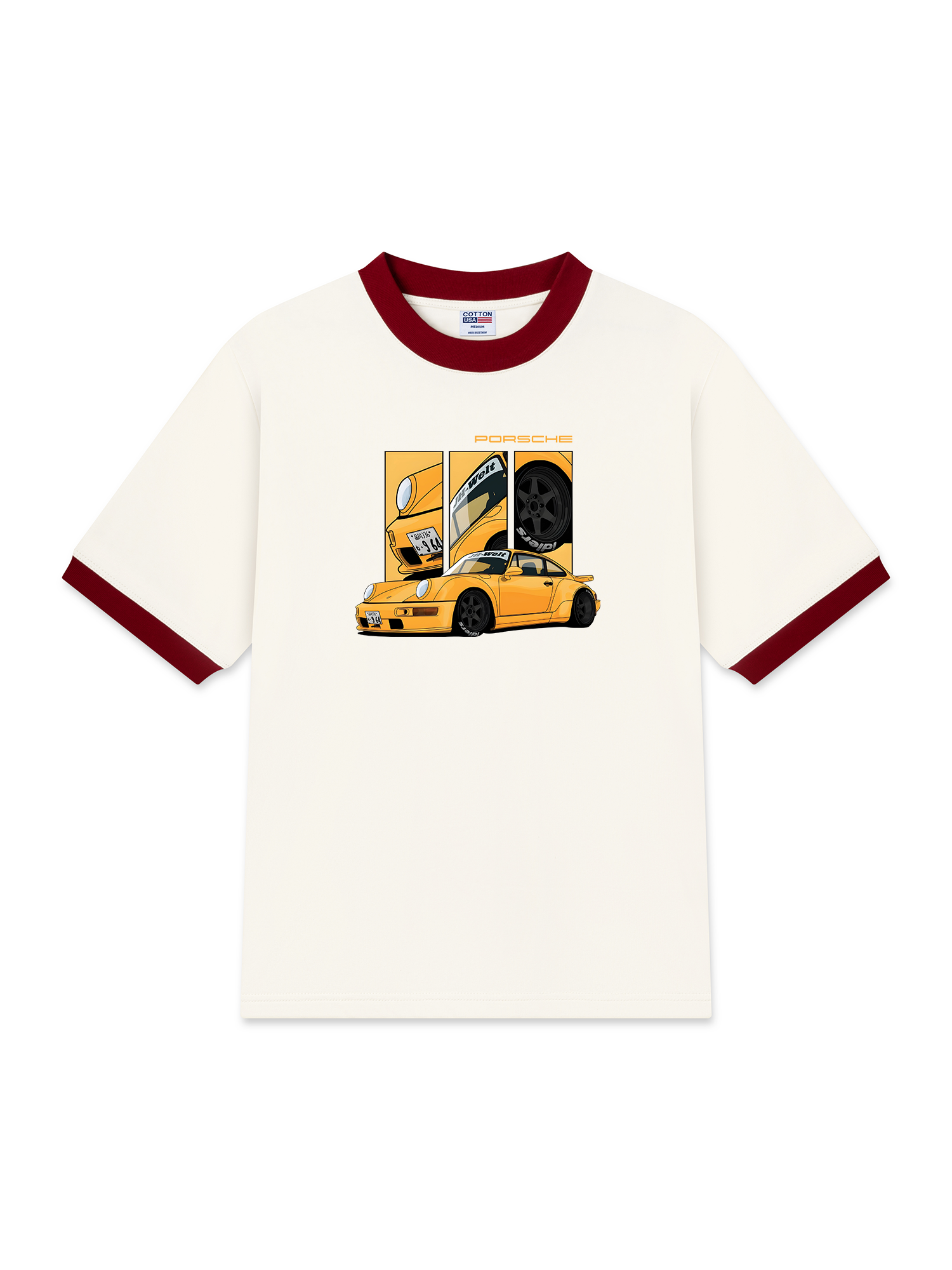 Áo Thun Ringer Relaxed Fit PORSCHE JH-Welt