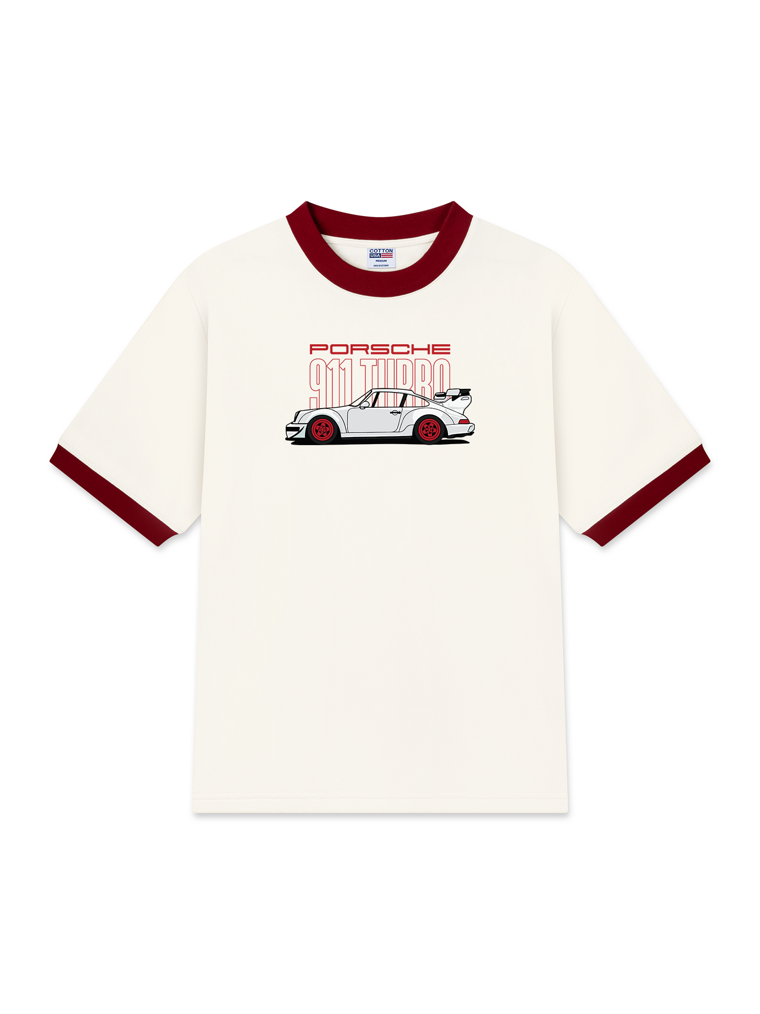 Áo Thun Ringer Relaxed Fit Porsche 911 Turbo