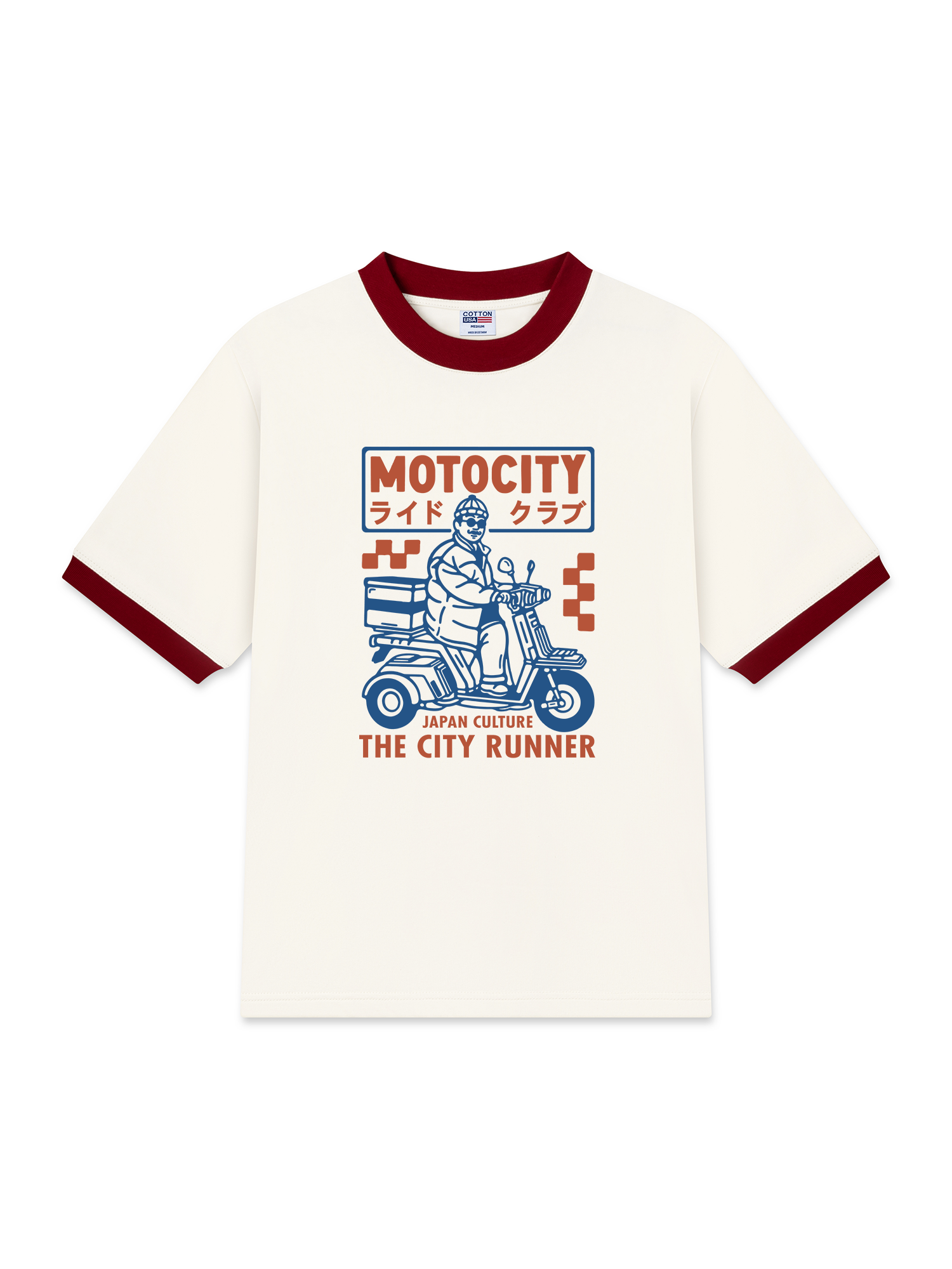 Áo Thun Ringer Relaxed Fit MOTOCITY