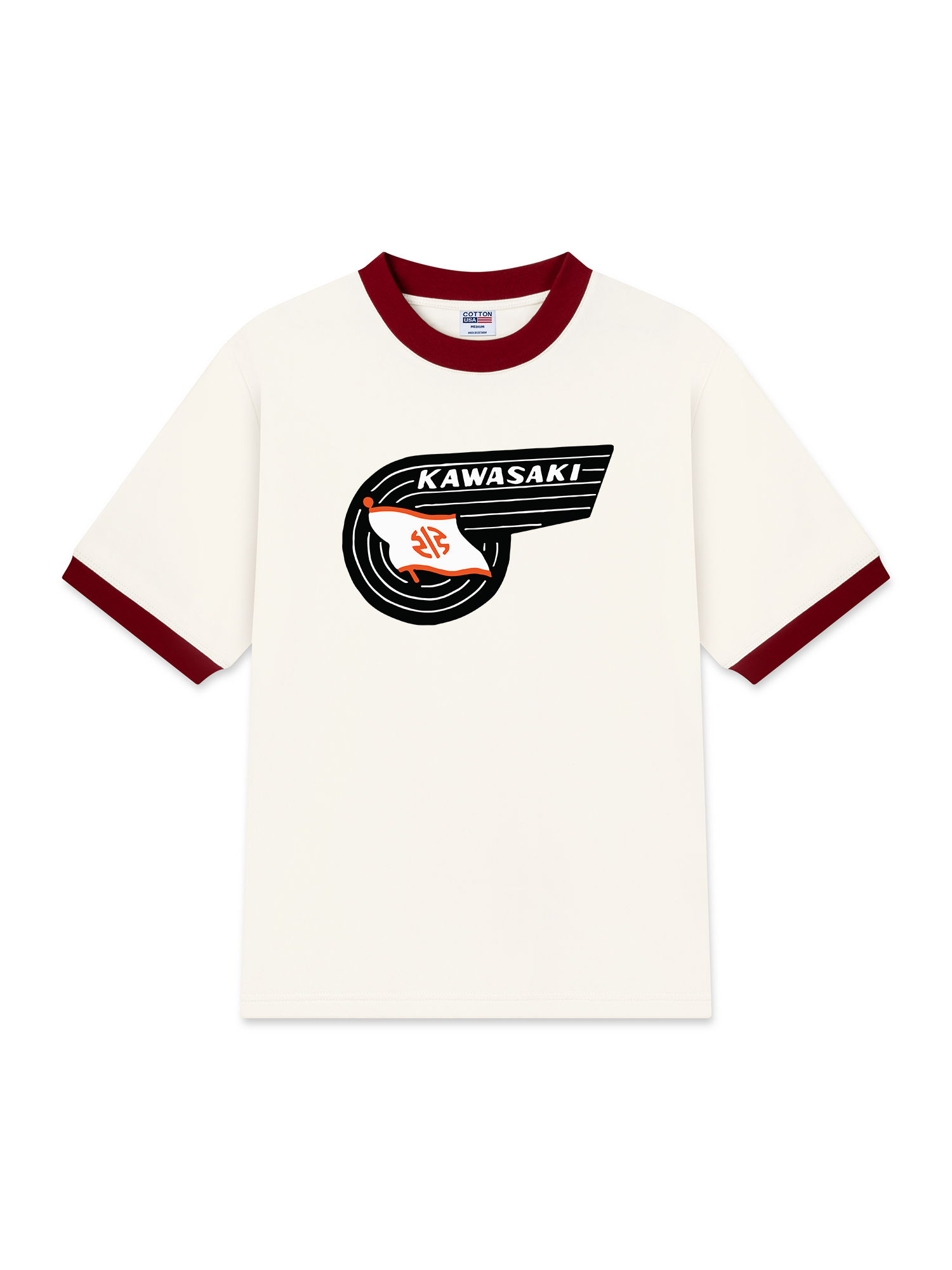 Áo Thun Ringer Relaxed Fit Kawasaki Spirit