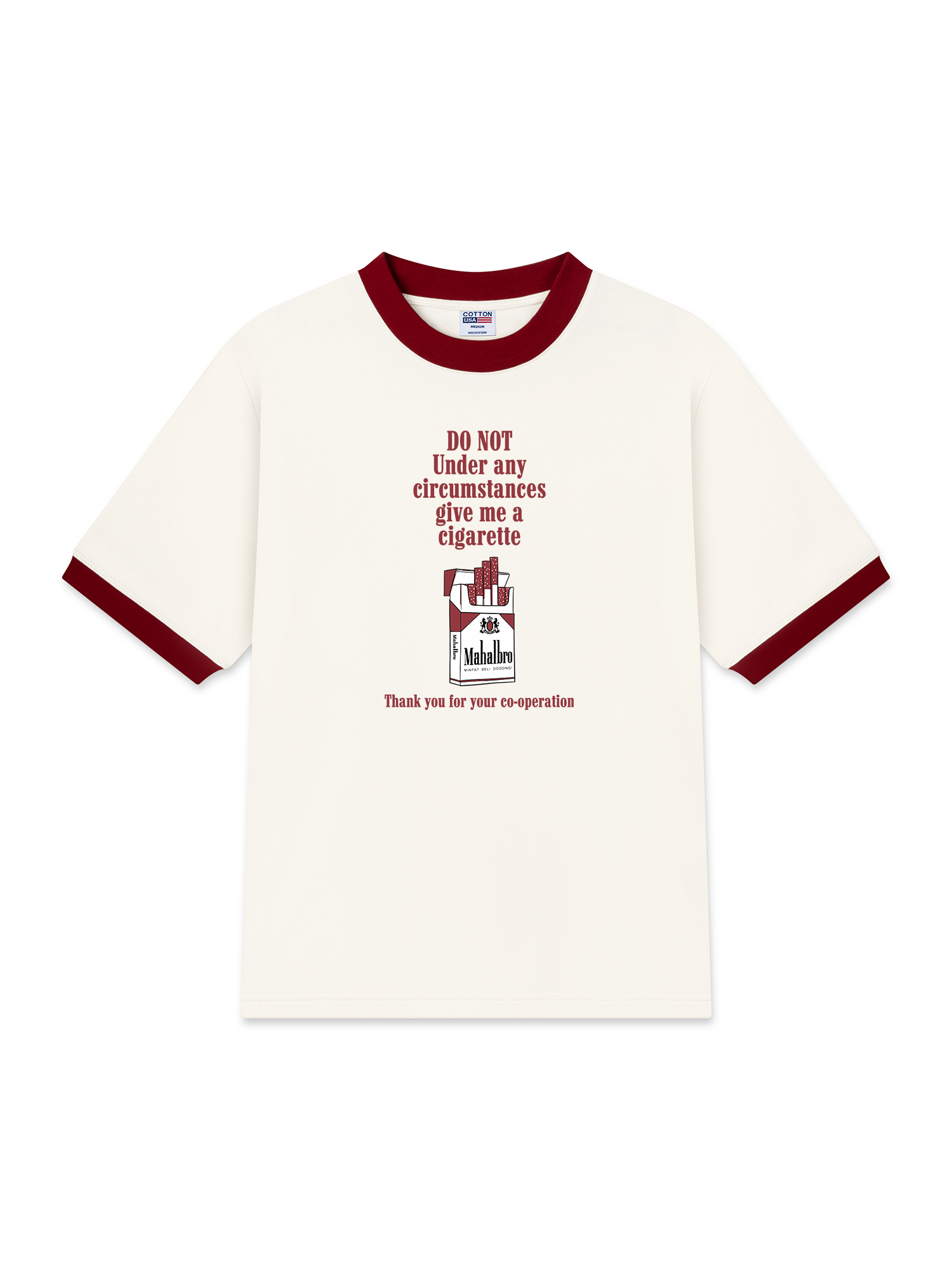 Áo Thun Ringer Relaxed Fit Marlboro Do Not Under