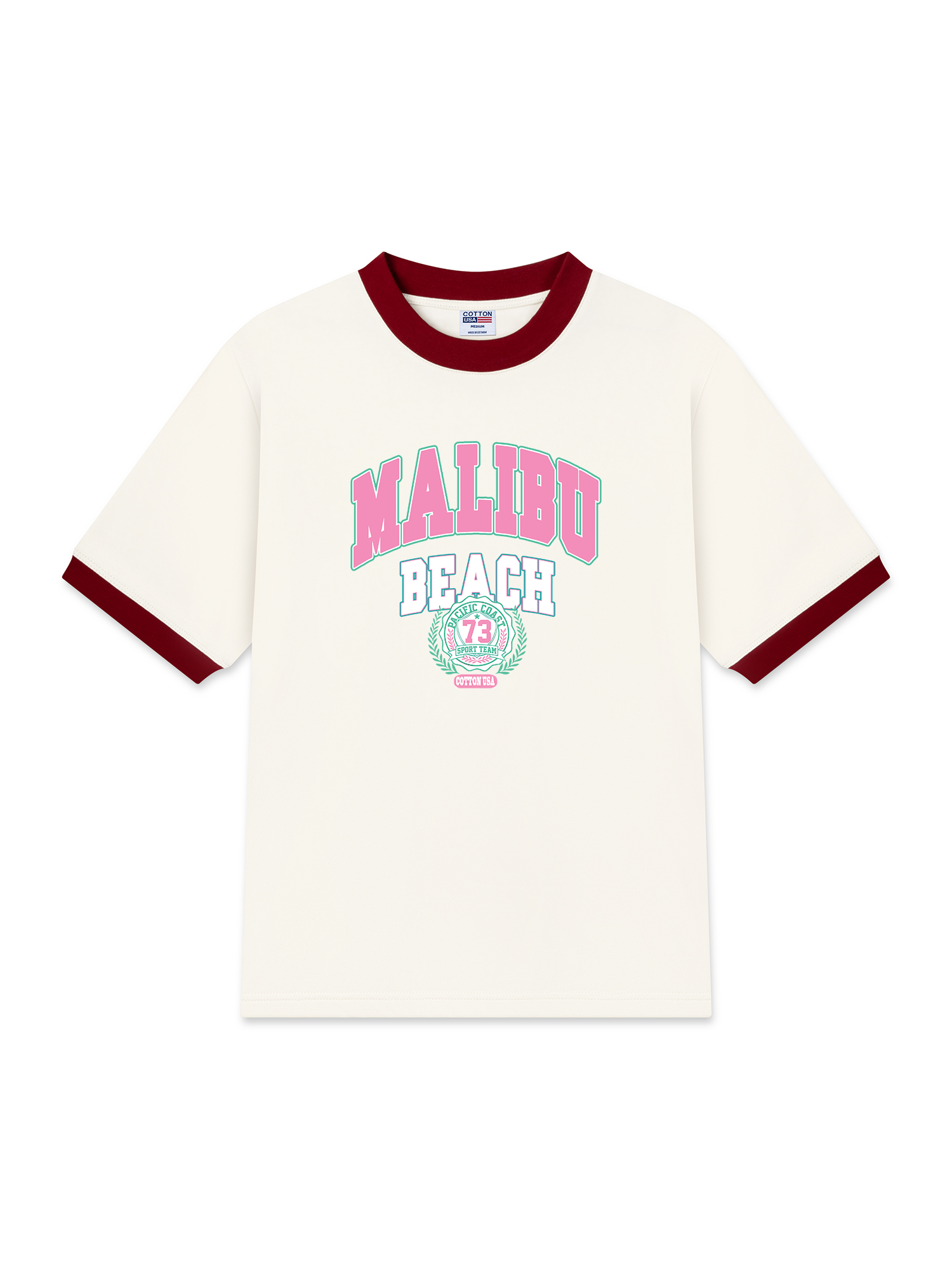 Áo Thun Ringer Relaxed Fit City Malibu