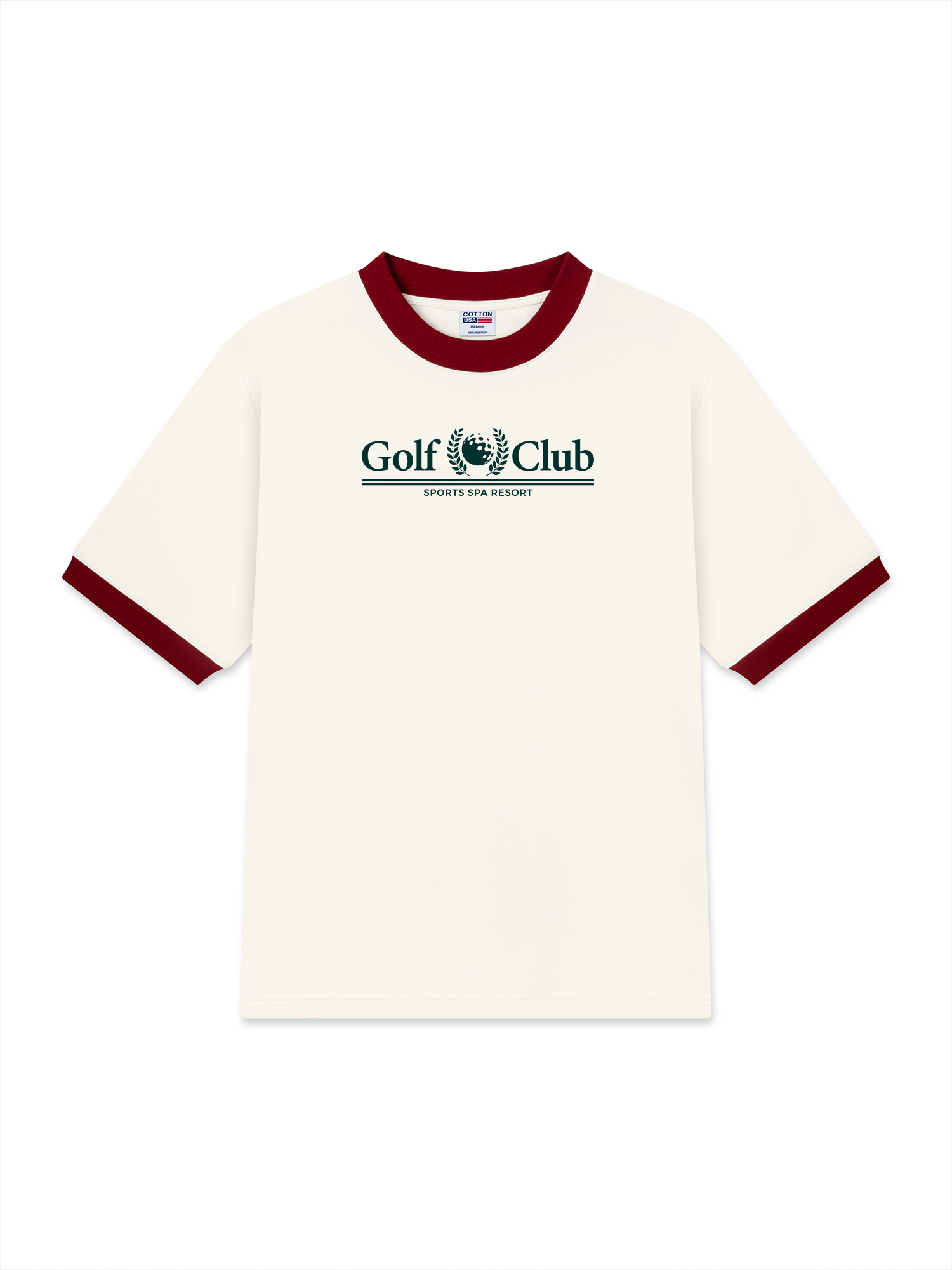 Áo Thun Ringer Relaxed Fit Golf Sports Spa Resort