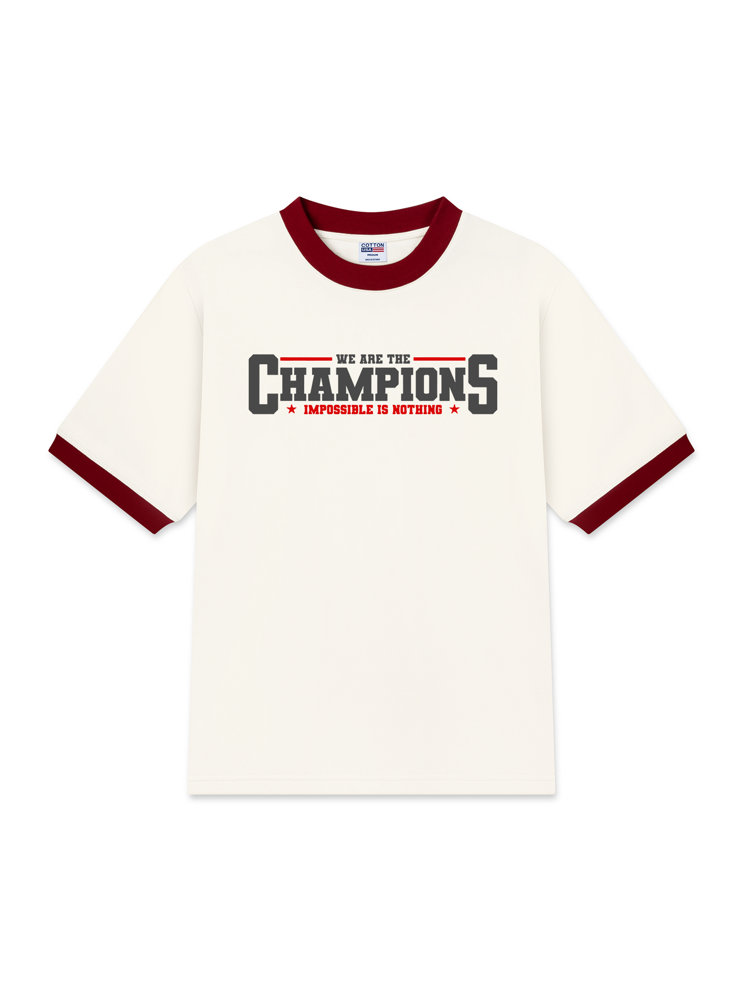 Áo Thun Ringer Relaxed Fit Champions Impossible Is Nothing