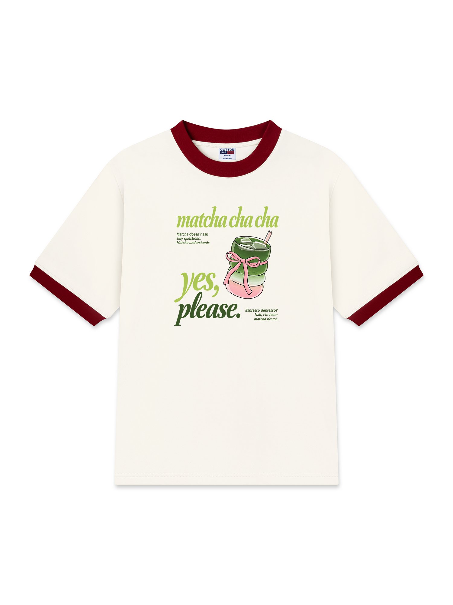 Áo Thun Ringer Relaxed Fit Matcha Understand