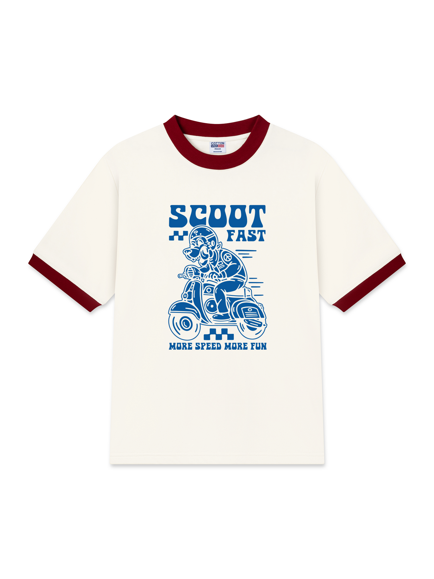 Áo Thun Ringer Relaxed Fit Scoot fast