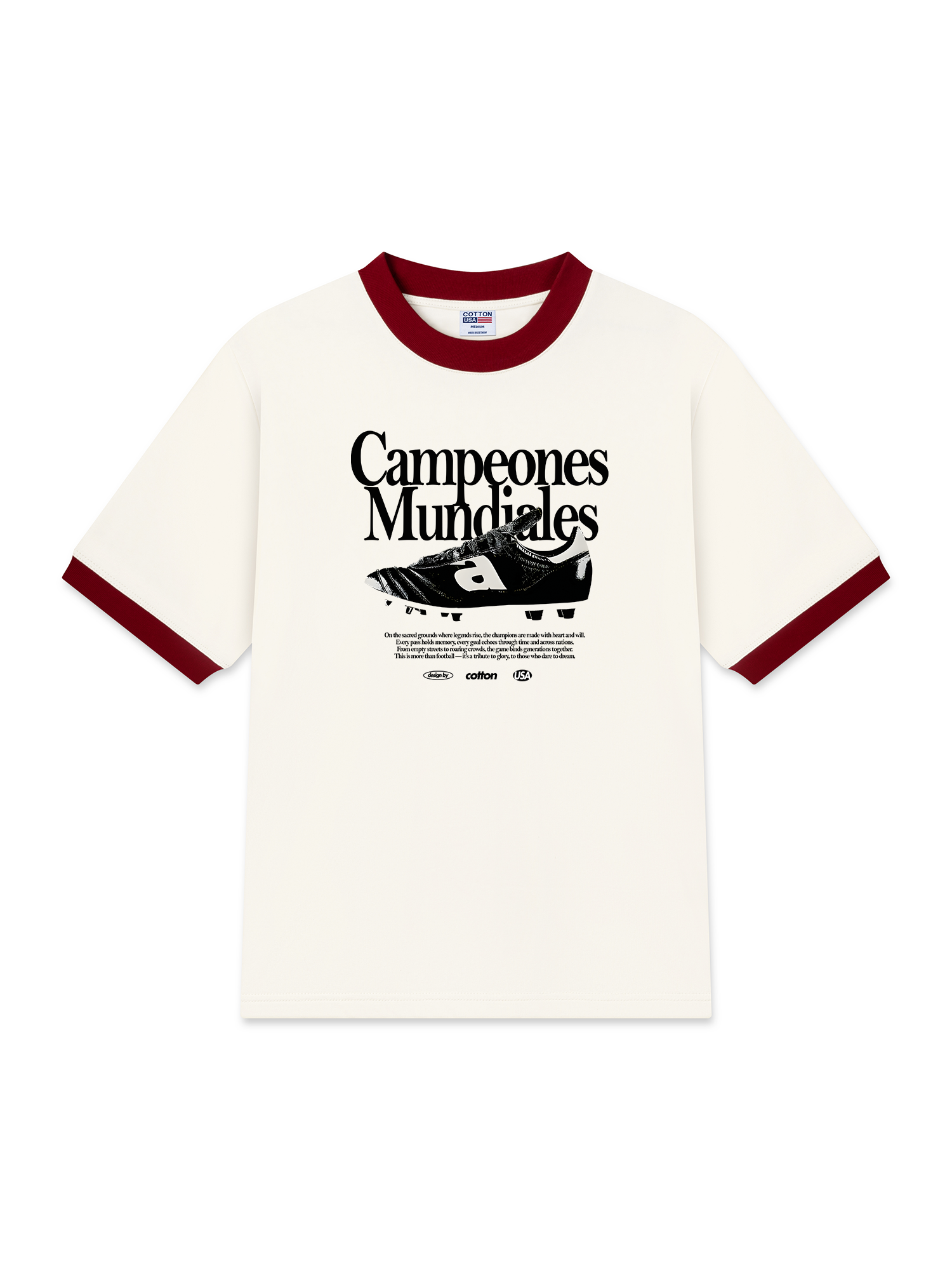 Áo Thun Ringer Relaxed Fit Soccer Campeones