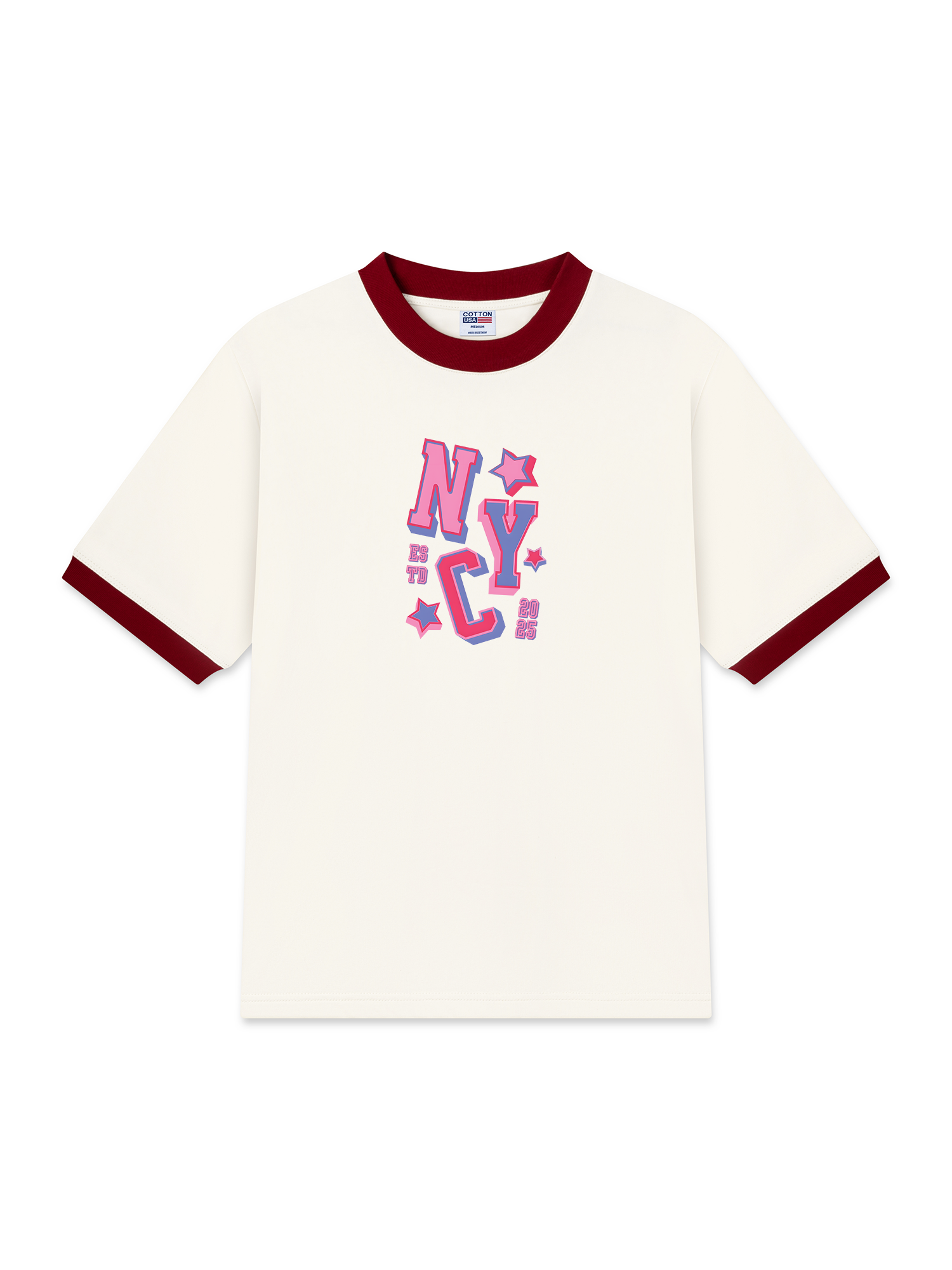 Áo Thun Ringer Relaxed Fit City NYC