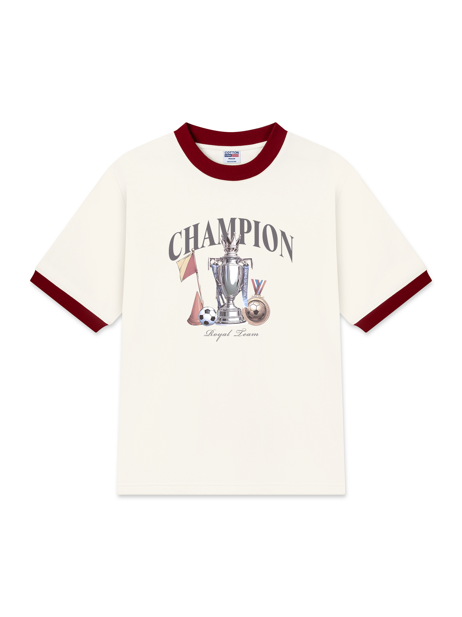 Áo Thun Ringer Relaxed Fit Champions Royal Team