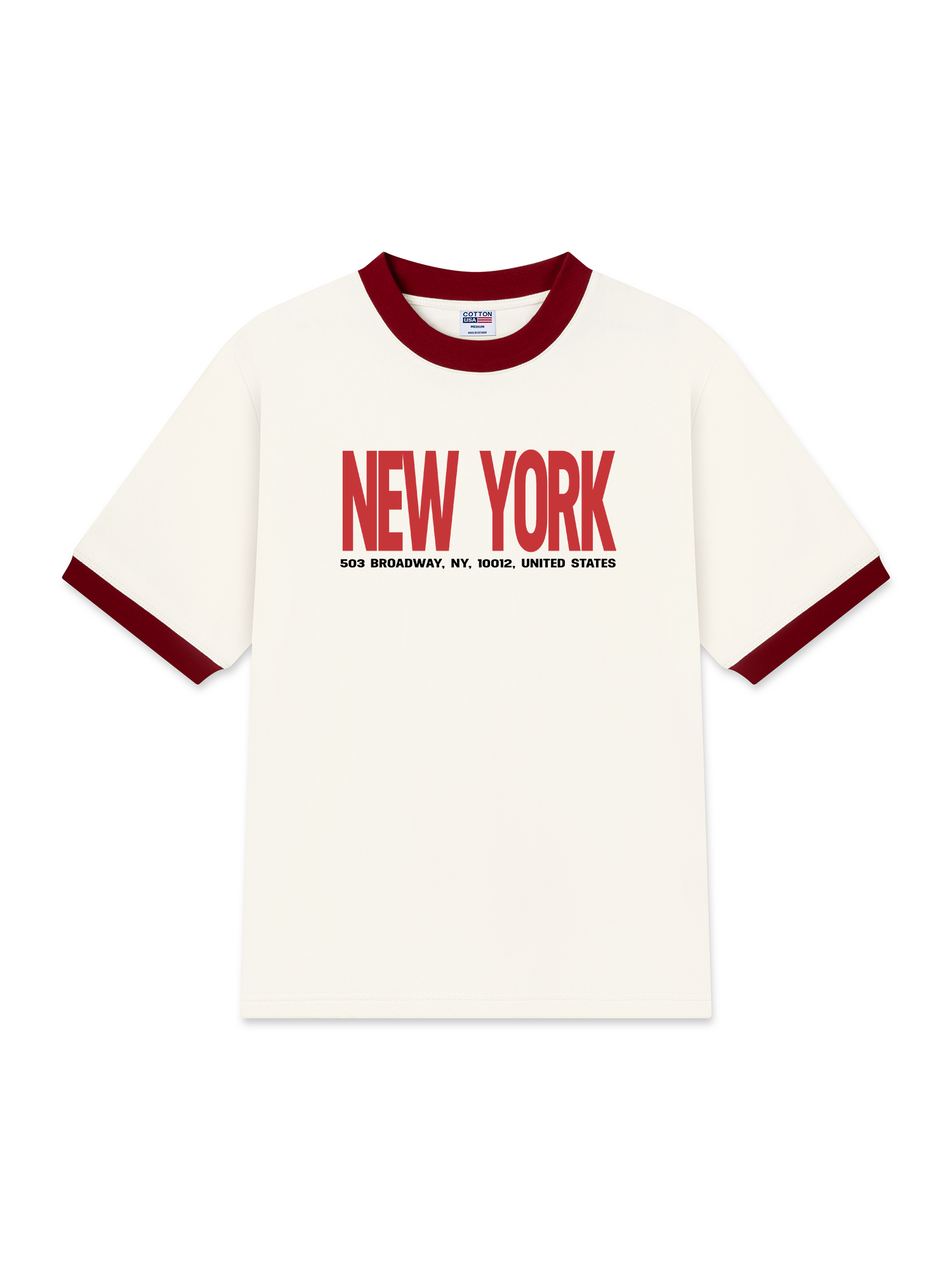 Áo Thun Ringer Relaxed Fit City New York