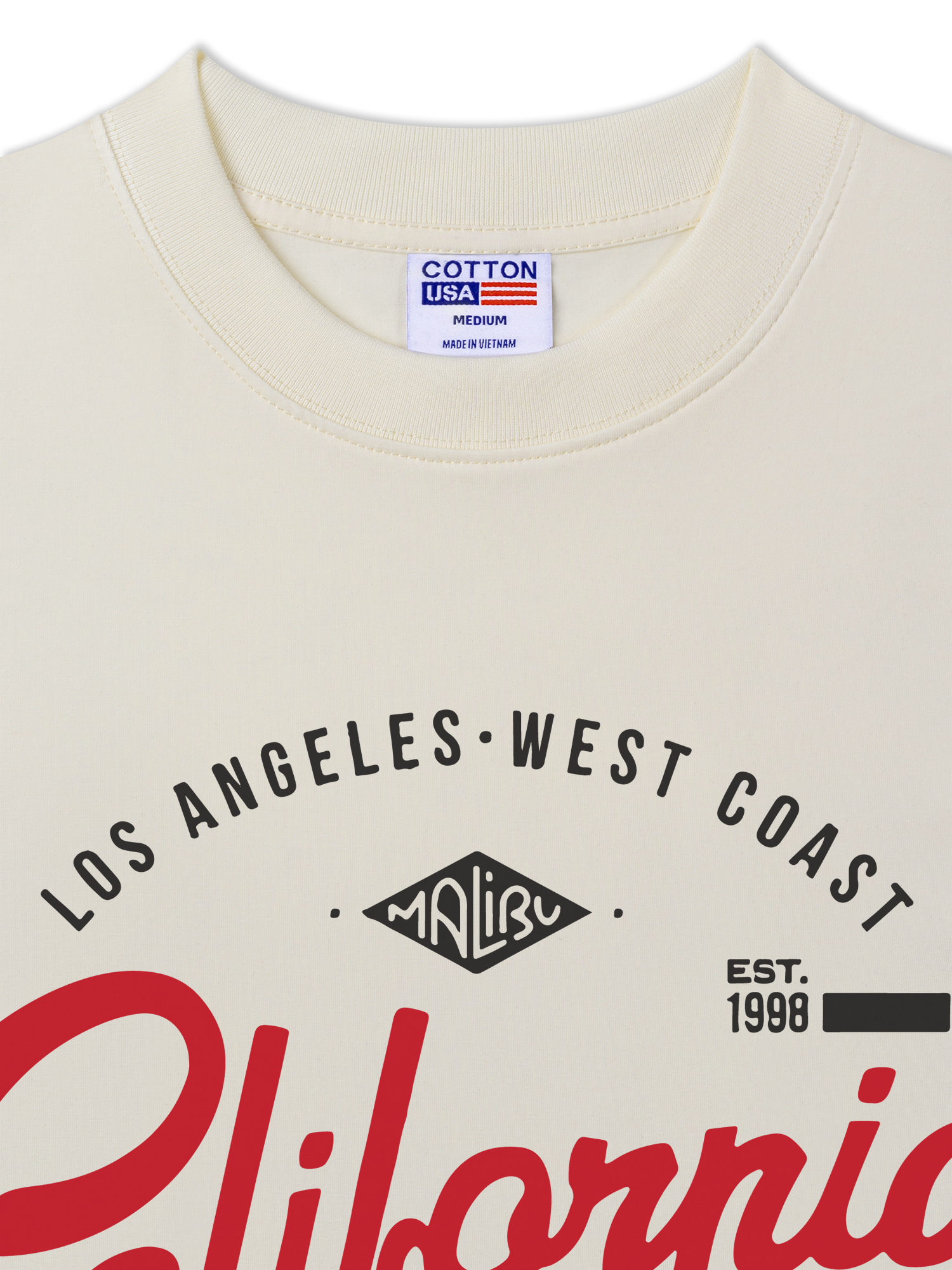 Áo Thun Relaxed Fit City Cali Long Beach