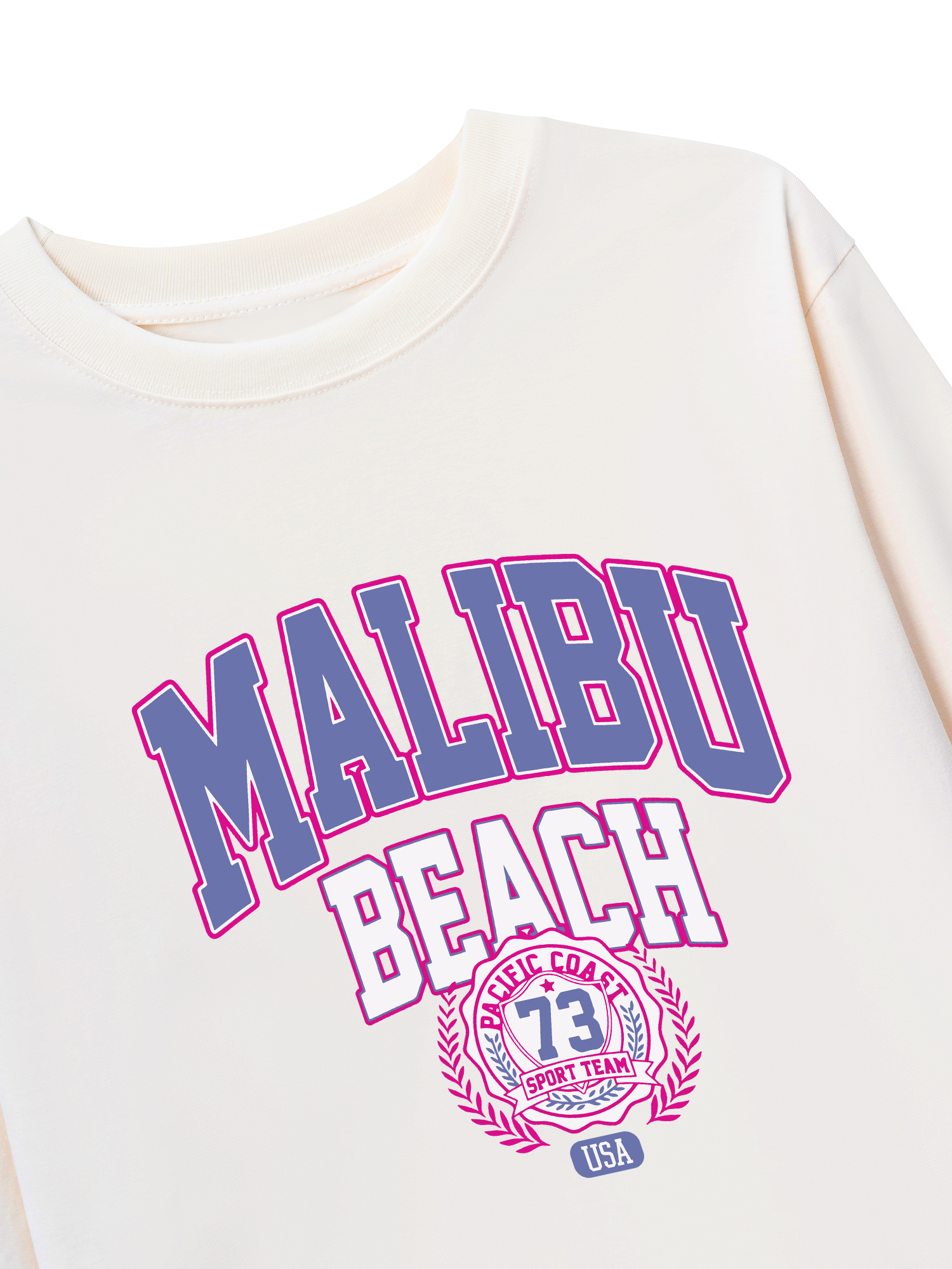 Áo Thun Dài Tay USA Malibu Beach Retro