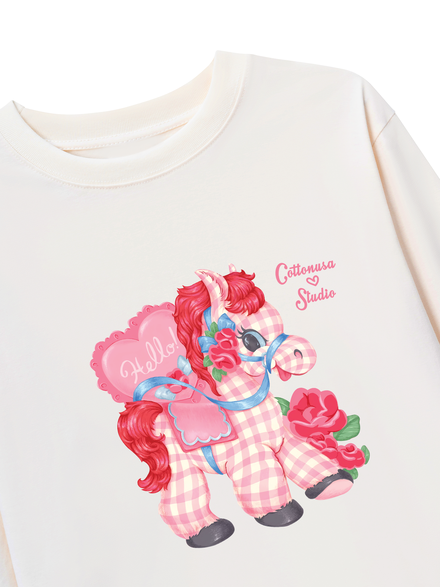 Áo Thun Dài Tay Pink Horse 2026