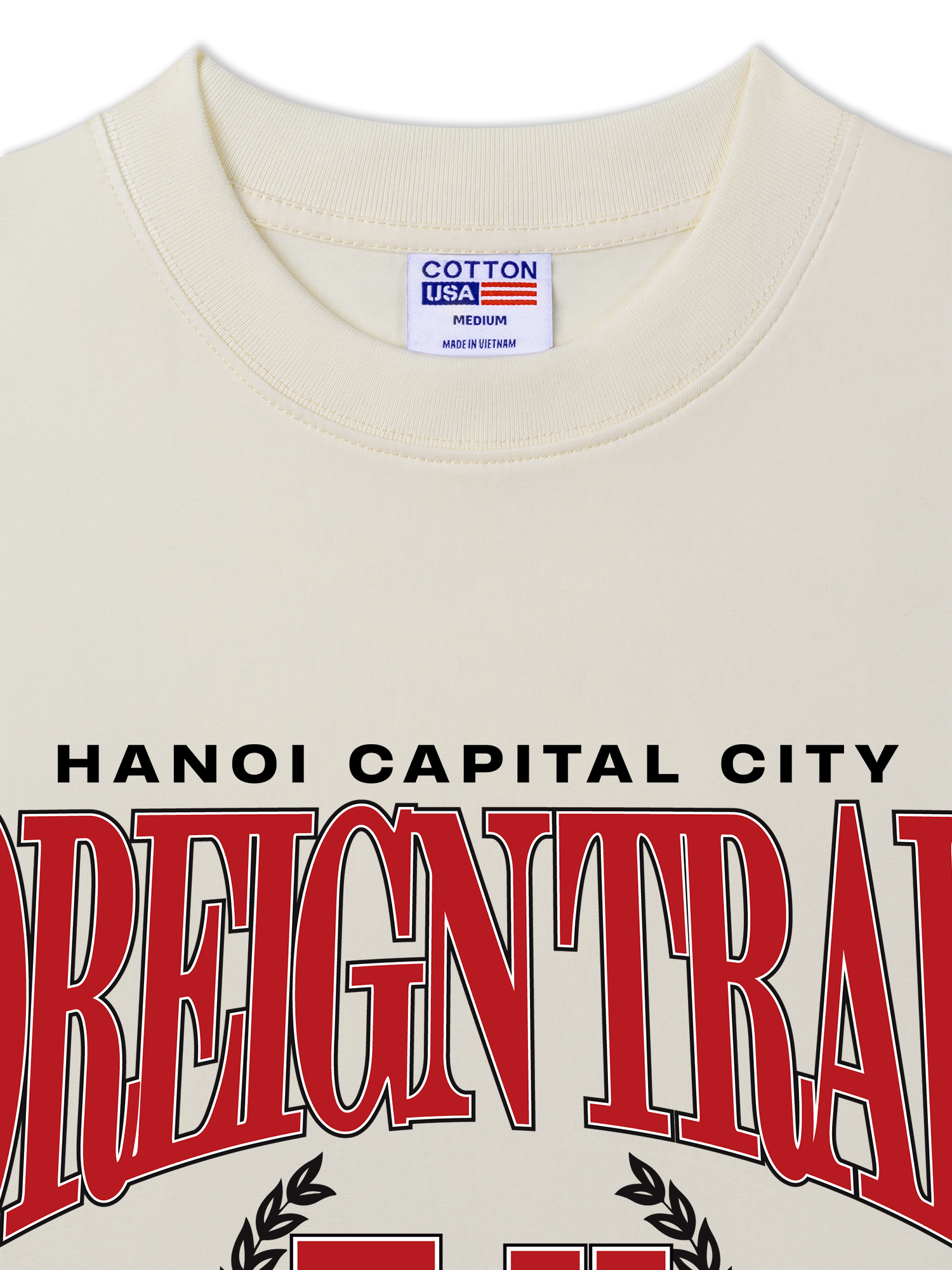 Áo Thun Relaxed Fit Foreign Trade University