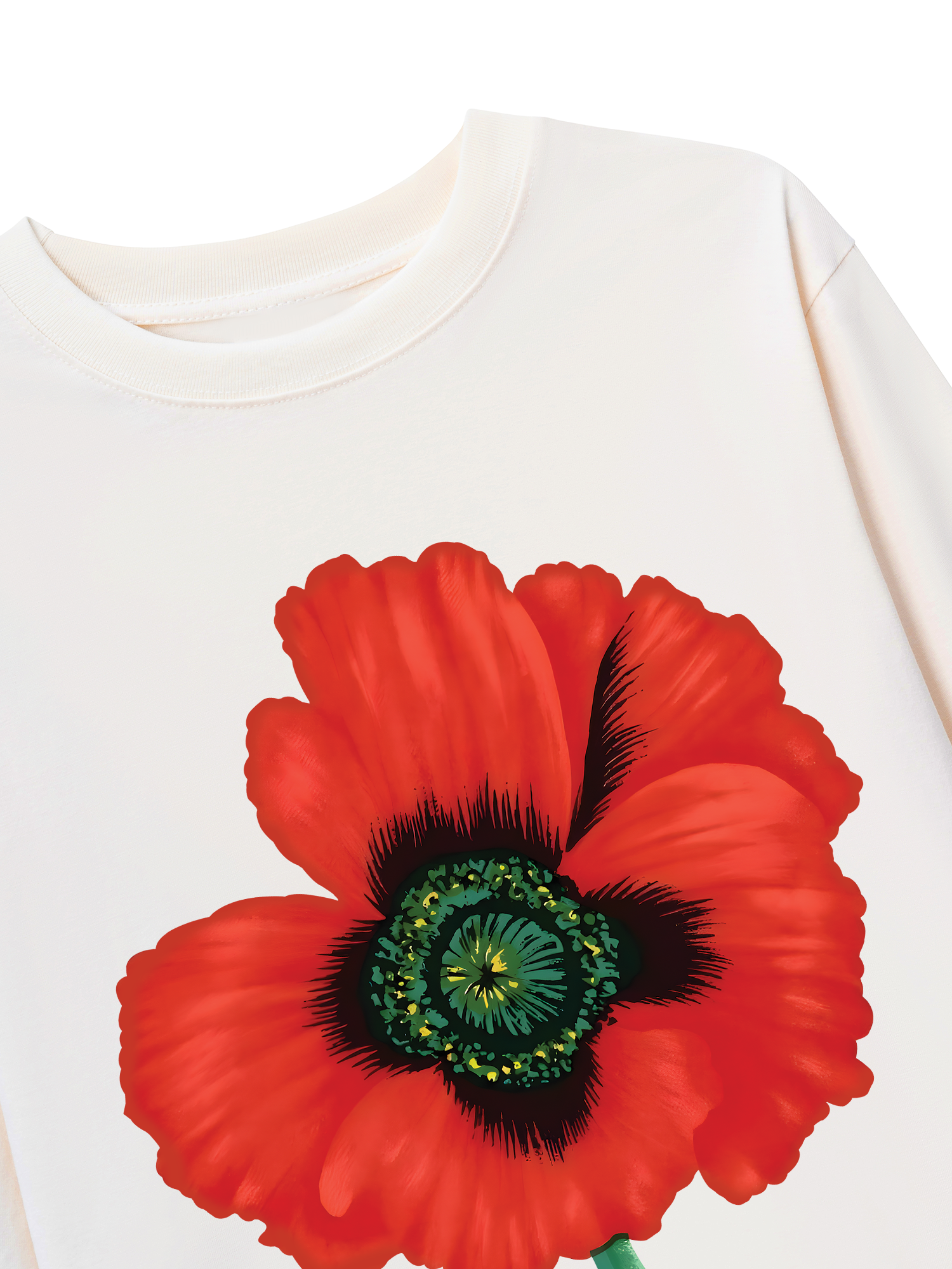 Áo Thun Dài Tay Floral Red