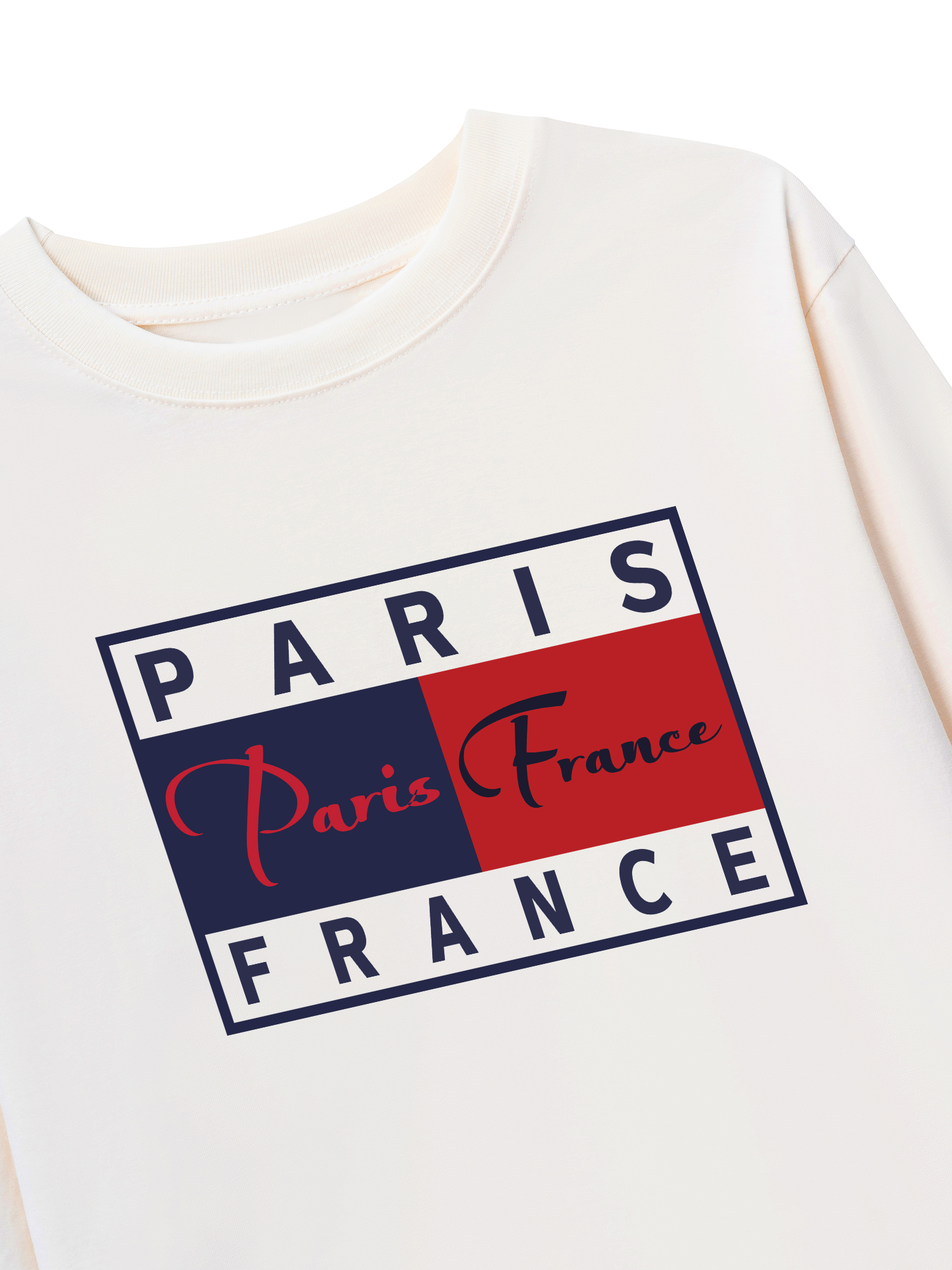 Áo Thun Dài Tay Bassic Paris France