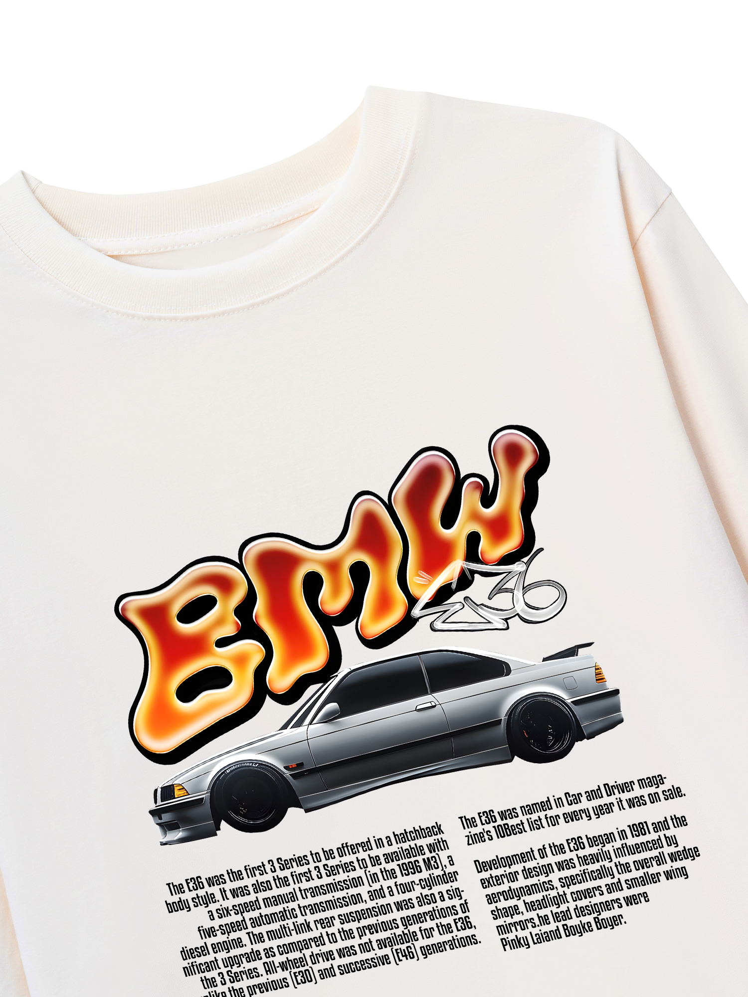 Áo Thun Dài Tay BMW Flame Neon