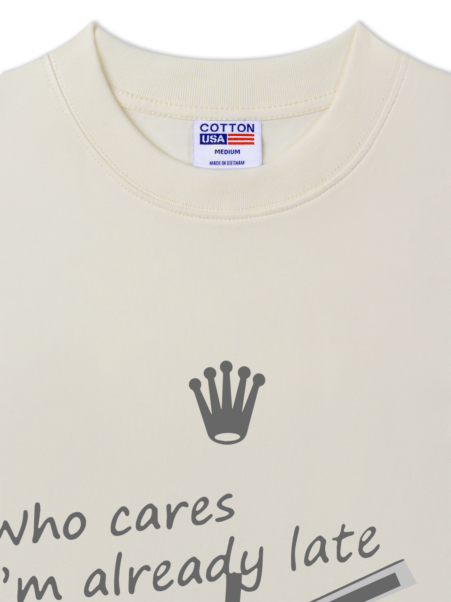 Áo Thun Relaxed Fit I'm Already Late