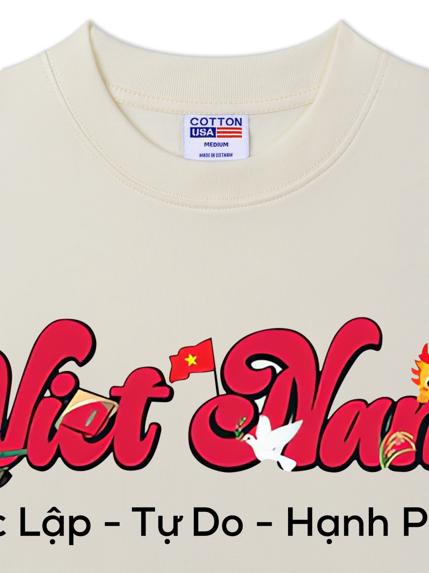 Áo Thun Relaxed Fit Việt Nam Tự Do