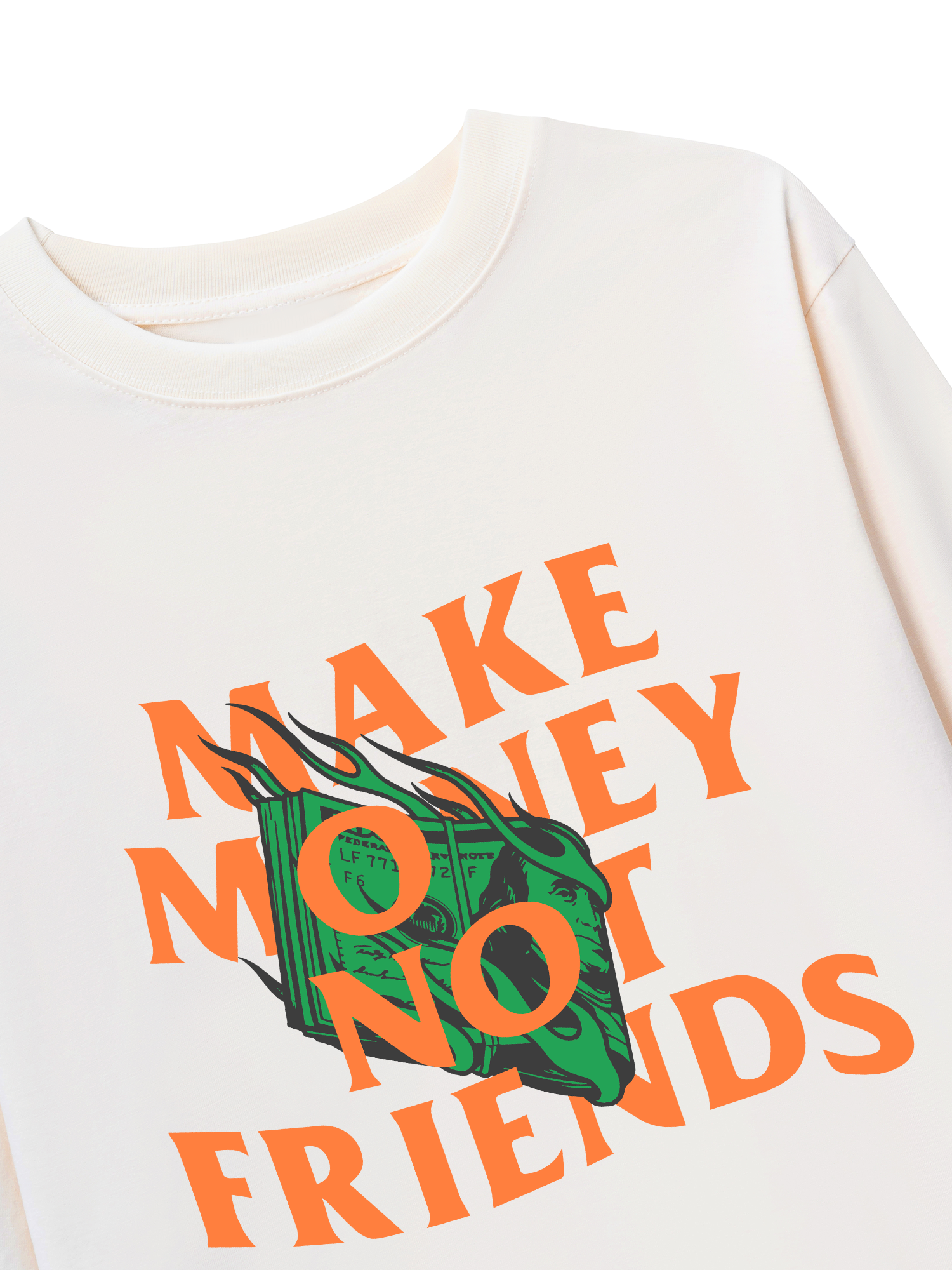 Áo Thun Dài Tay Money Make Money Not Friends