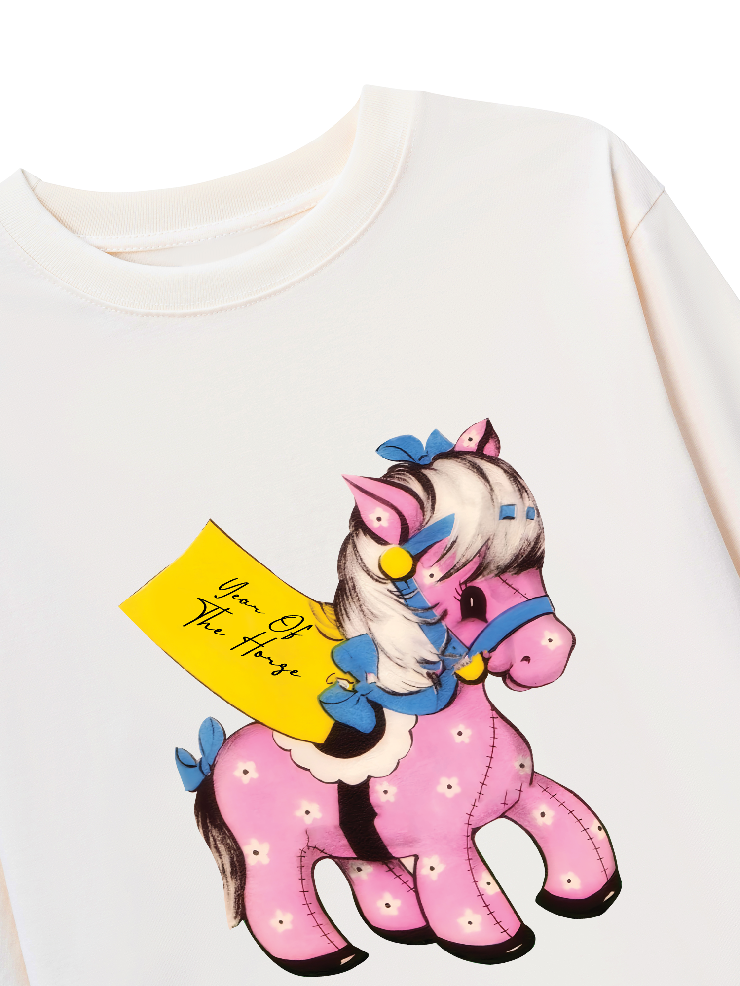 Áo Thun Dài Tay Pink Flower Year Of Horse