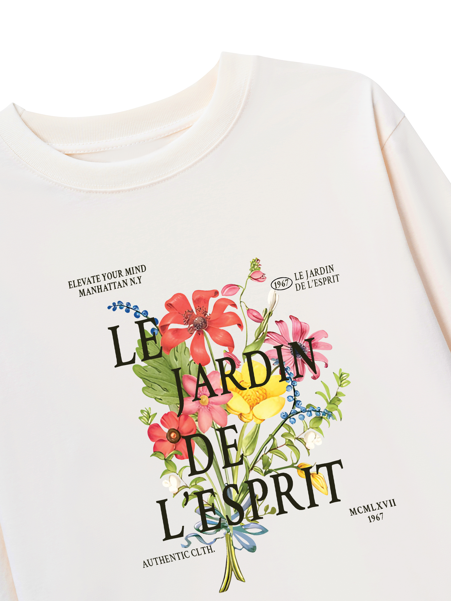 Áo Thun Dài Tay Floral Authentic