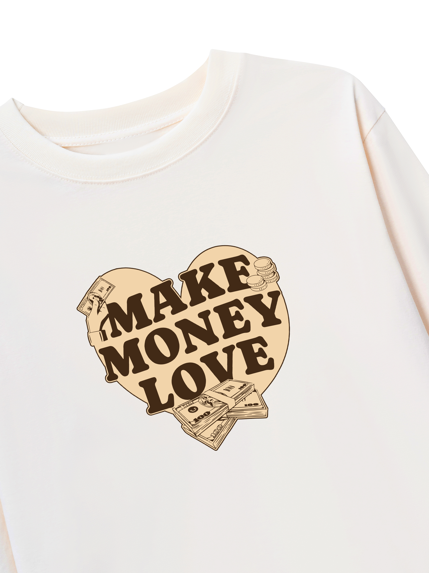 Áo Thun Dài Tay Money Make Money Love