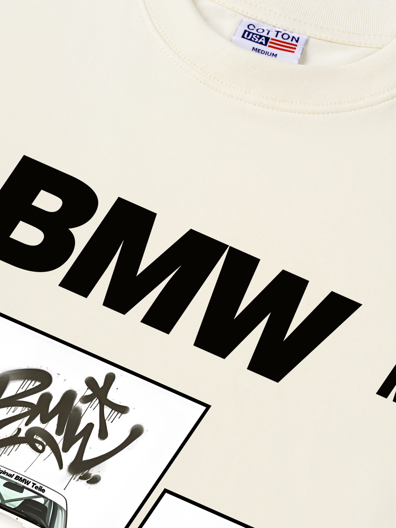 Áo Thun Relaxed Fit BMW E30 M3 White