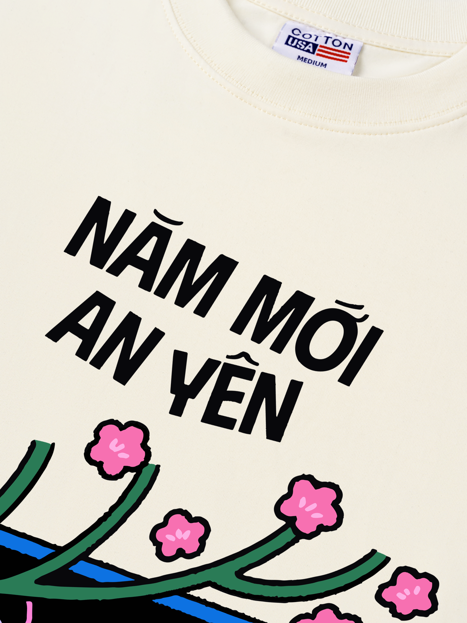 Áo Thun Relaxed Fit Năm Mới An Yên