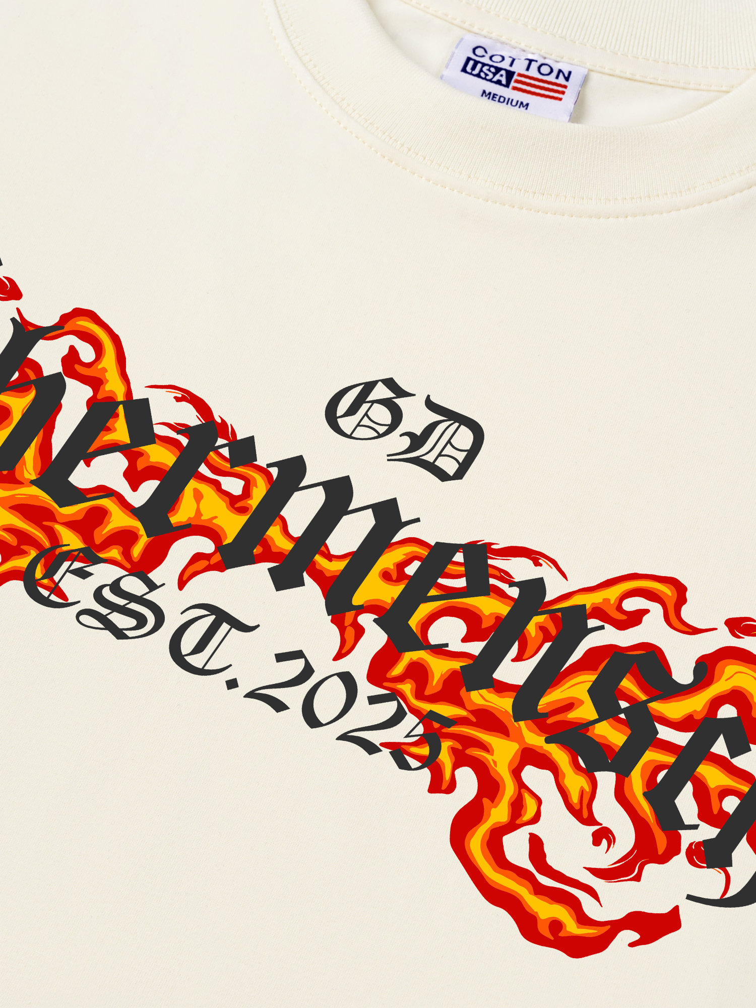 Áo Thun Relaxed Fit Idols Ubermensch Flame