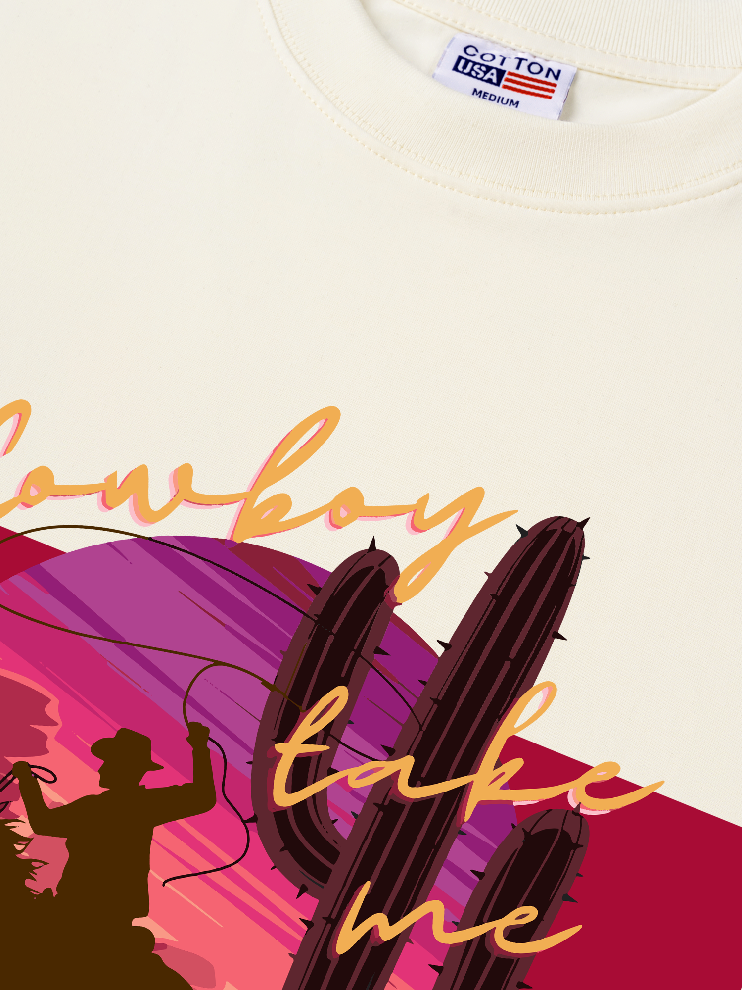 Áo Thun Relaxed Fit Marlboro Cowboy Take Me Away