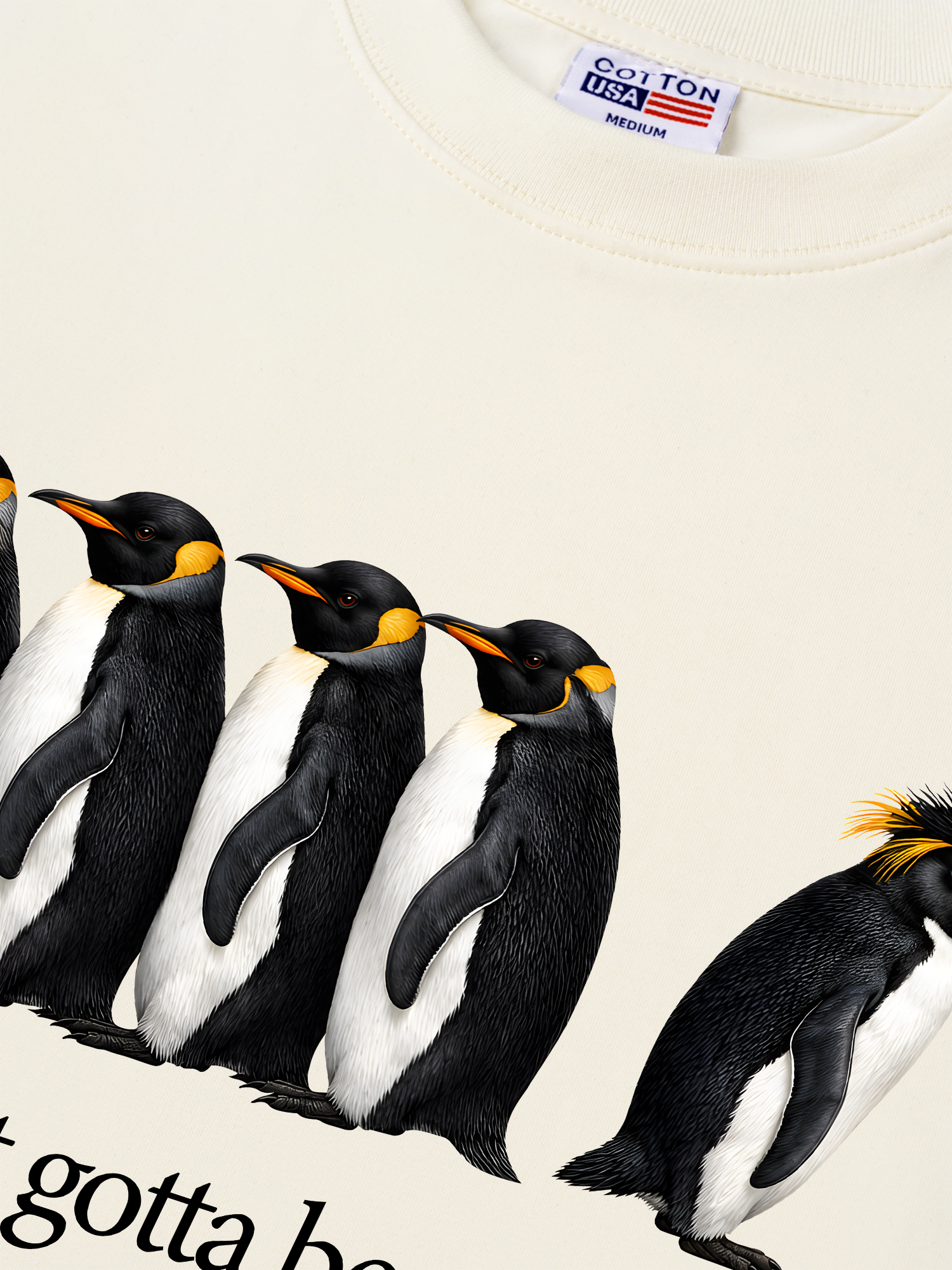 Áo Thun Relaxed Fit I Just Gotta Be Me Penguin