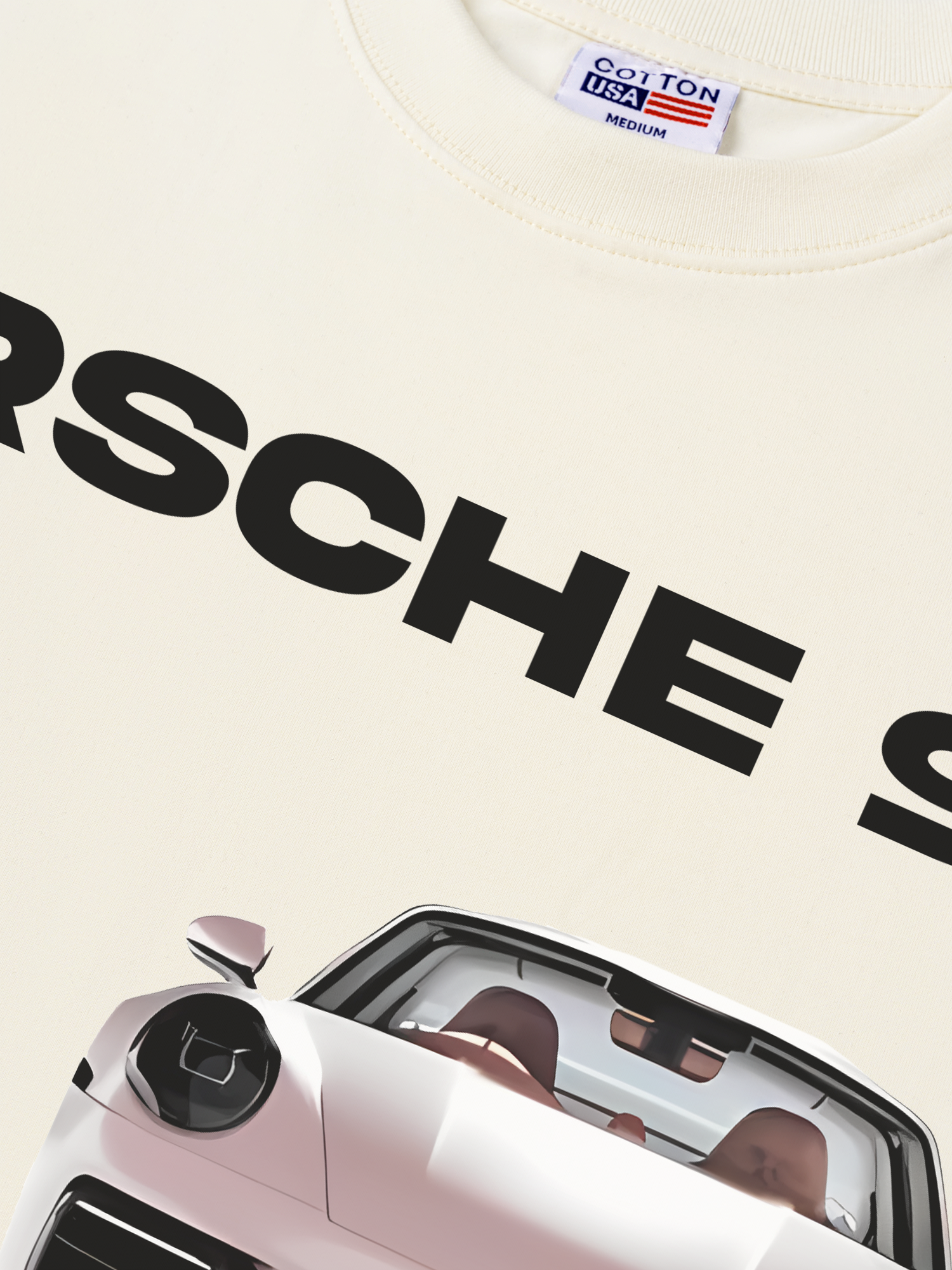 Áo Thun Relaxed Fit Porsche 911 Pear Pink