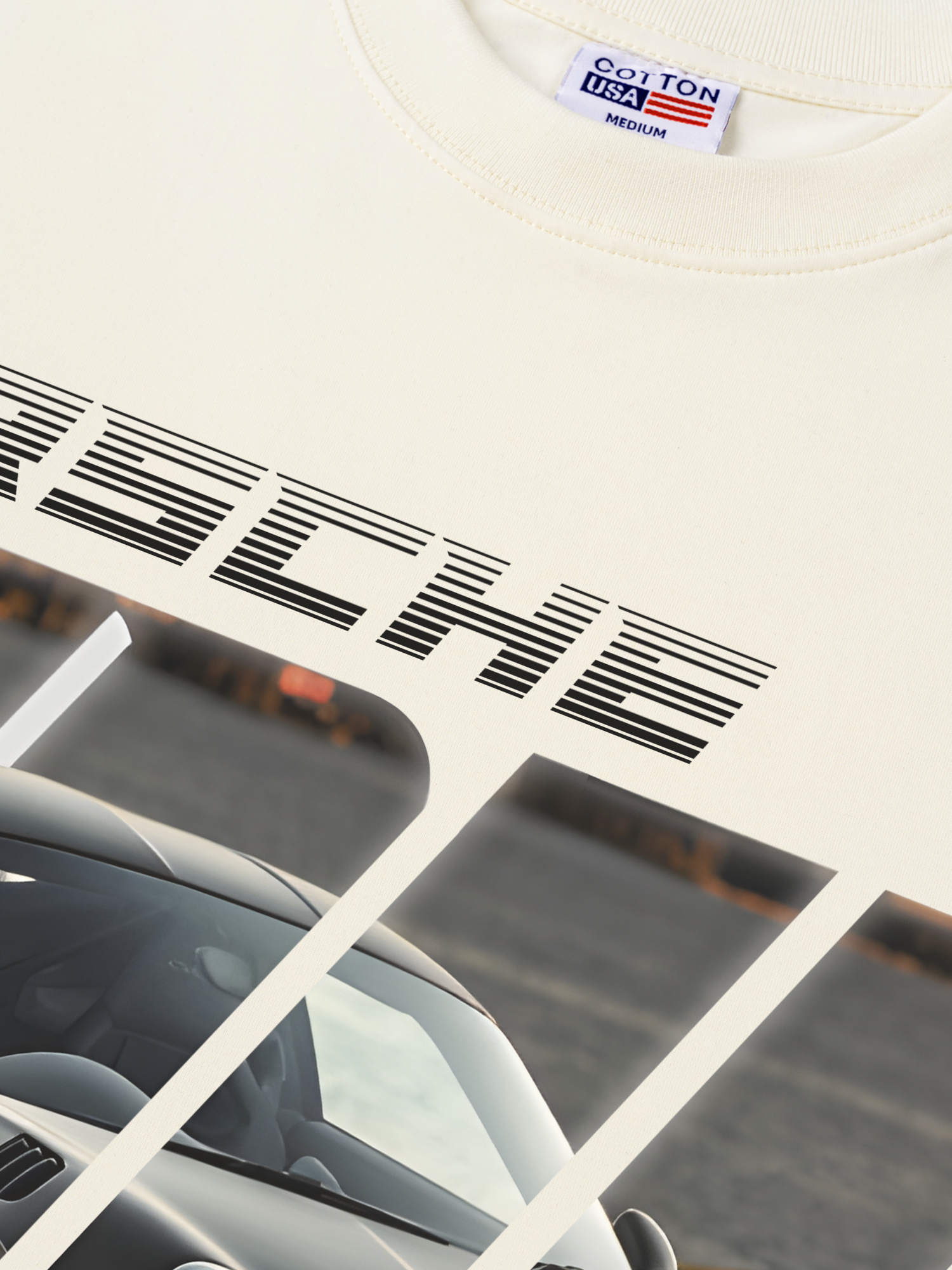 Áo Thun Relaxed Fit Porsche Silver Turbo S