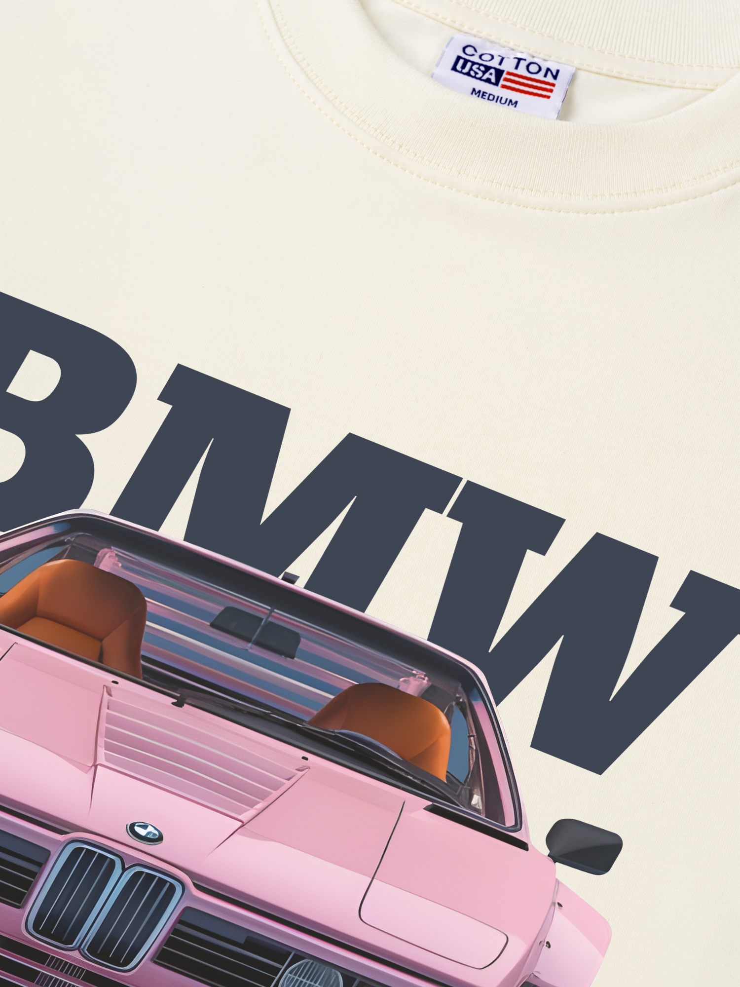 Áo Thun Relaxed Fit BMW M1 Pink
