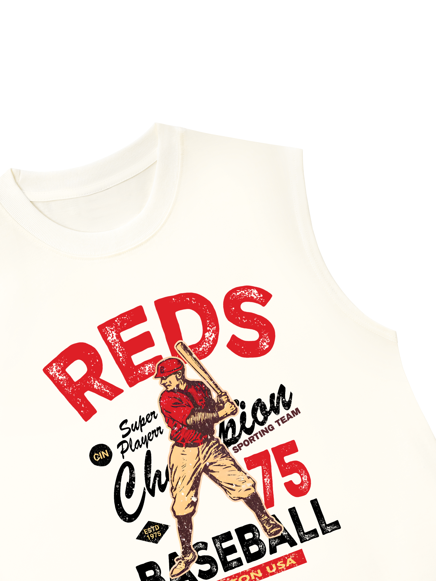 Áo Ba Lỗ Relaxed Fit Baseball Super Player