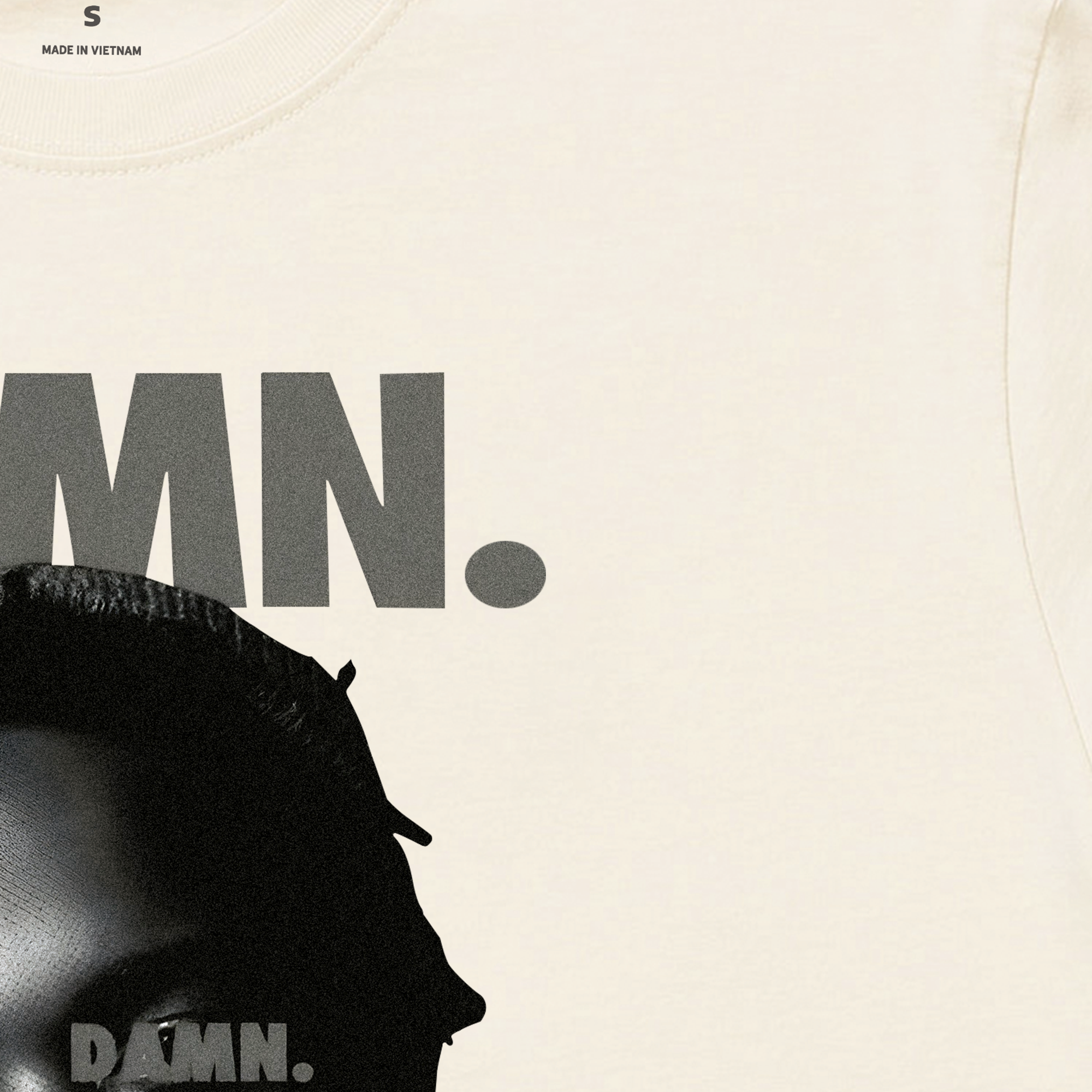 Áo Thun Oversize Rapper Damn Black And White Graphic