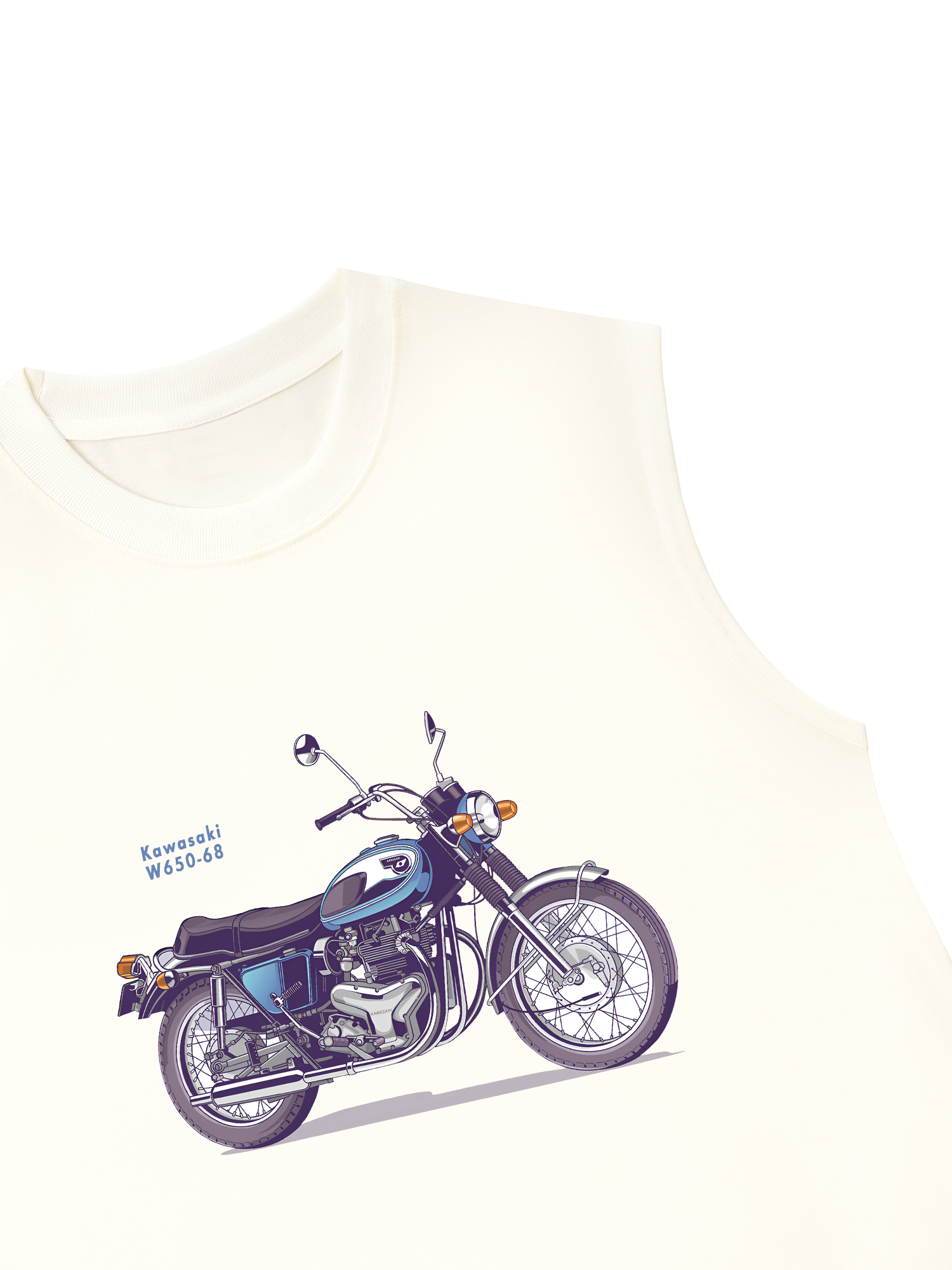 Áo Ba Lỗ Relaxed Fit Kawasaki W650-68